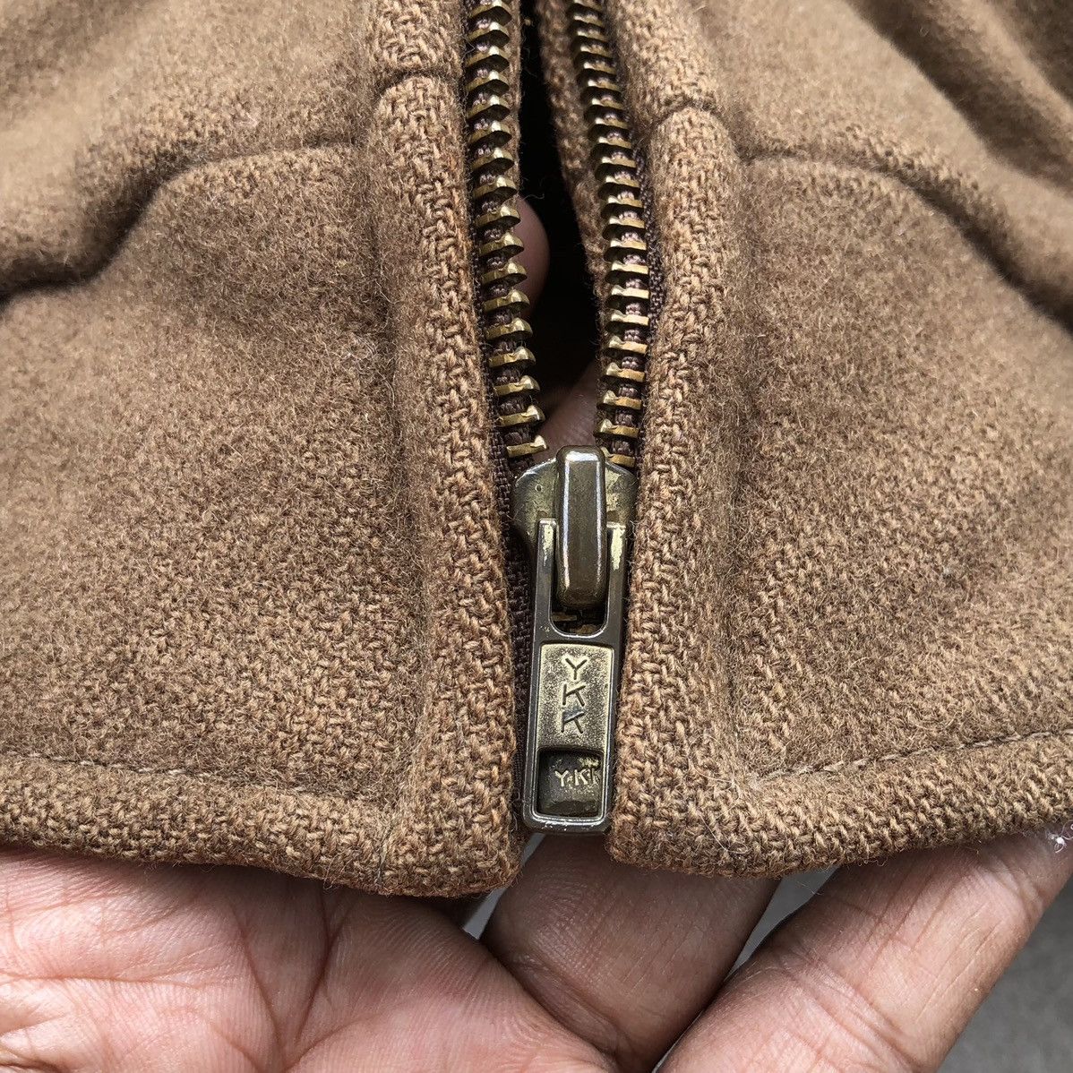 Vintage Vintage University Shop Men’s Brown Bomber Jacket Size US M / EU 48-50 / 2 - 12 Thumbnail