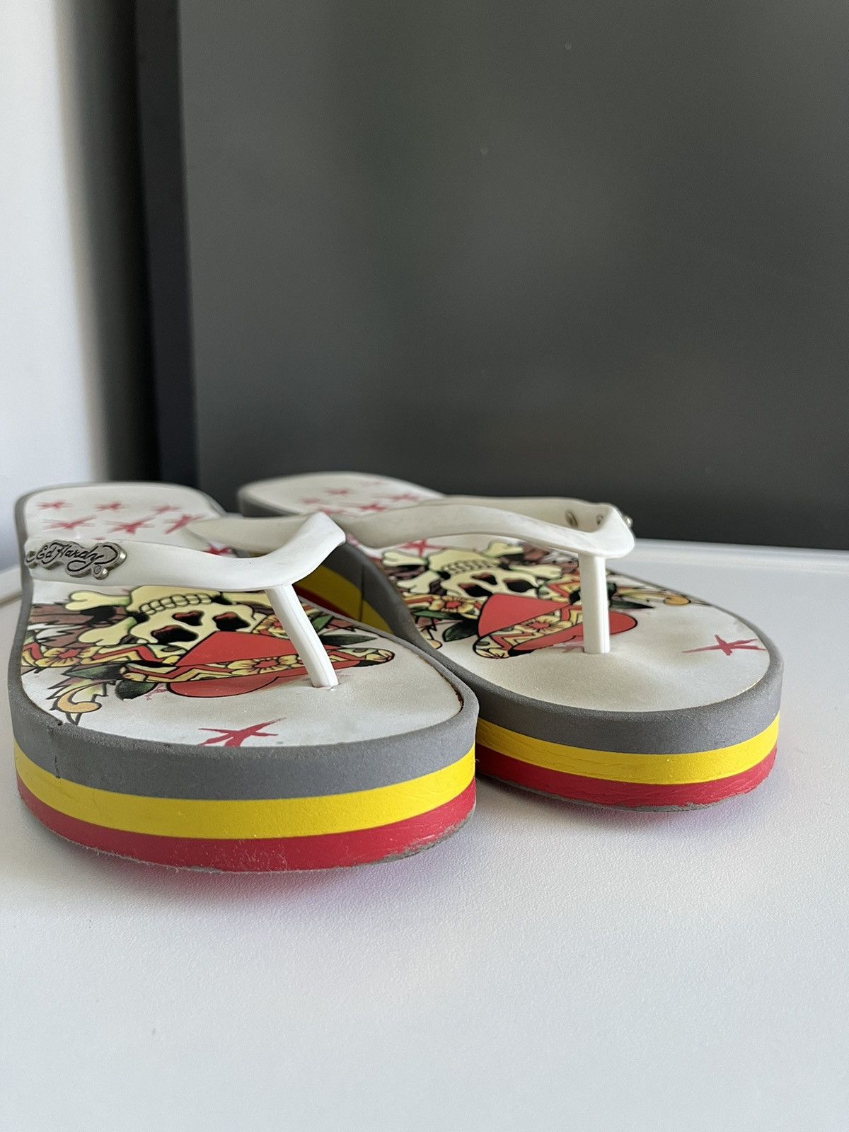 Ed Hardy × Vintage Ed Hardy Platform Flats Vintage y2k Size US 6 / IT 36 - 6 Thumbnail