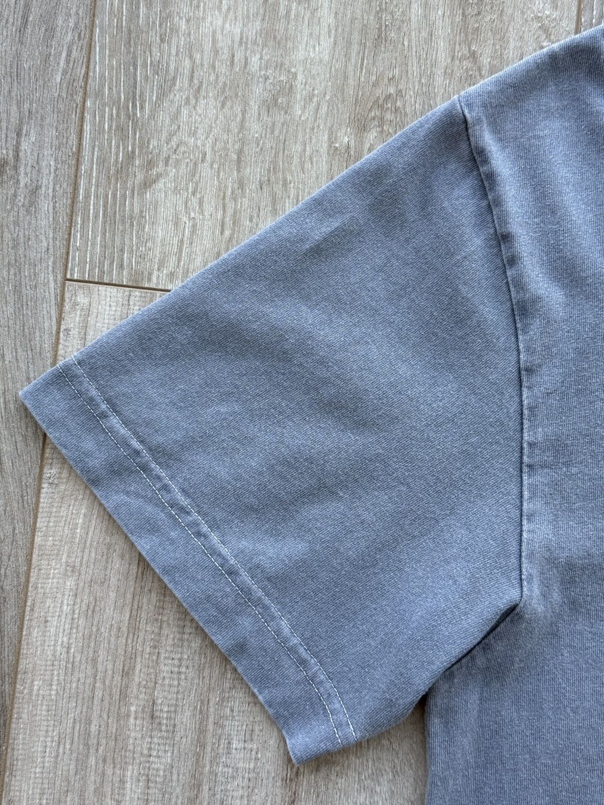 Palm Angels Palm Angels Medium Arched Logo Washed Vintage Grey Tee Size US M / EU 48-50 / 2 - 6 Thumbnail