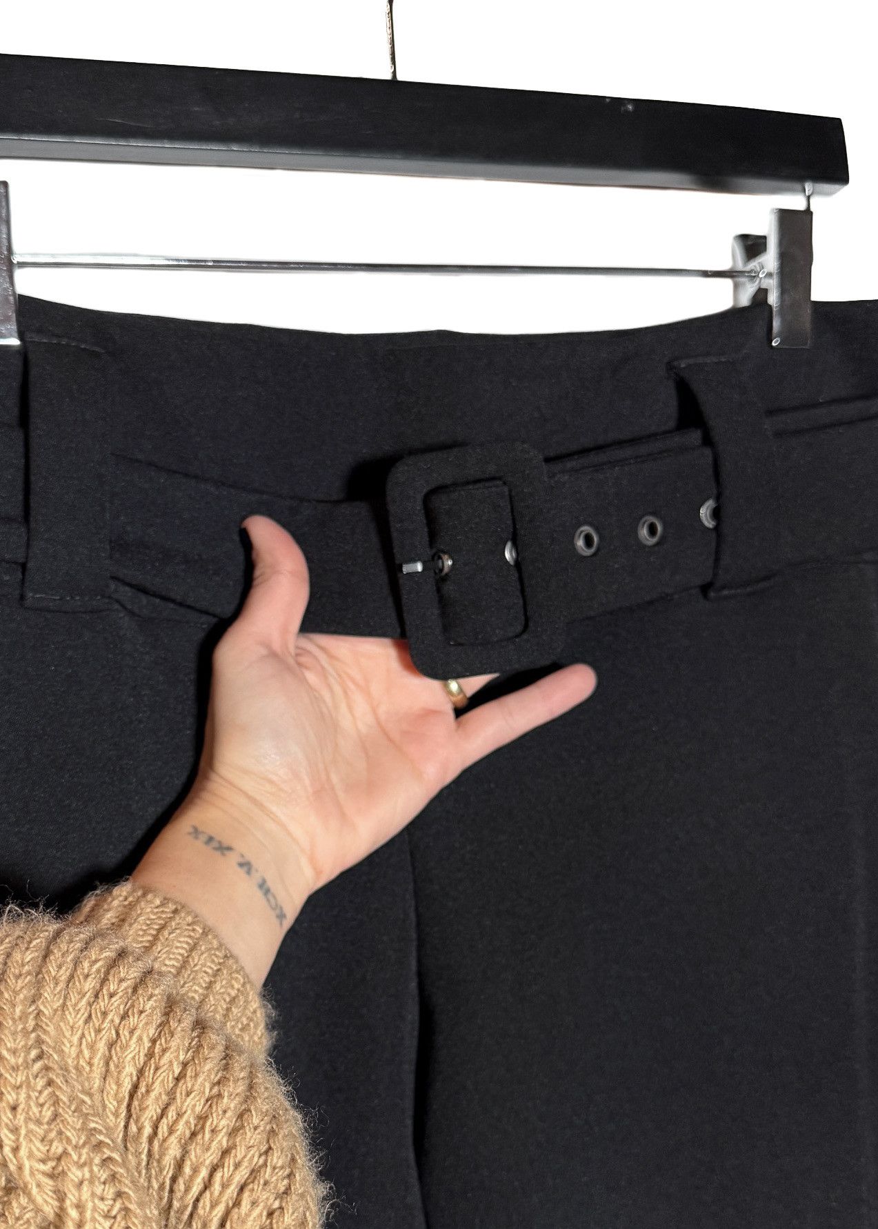 Prada Prada 2018 Black Belted Trousers Size 32" / US 10 / IT 46 - 3 Thumbnail