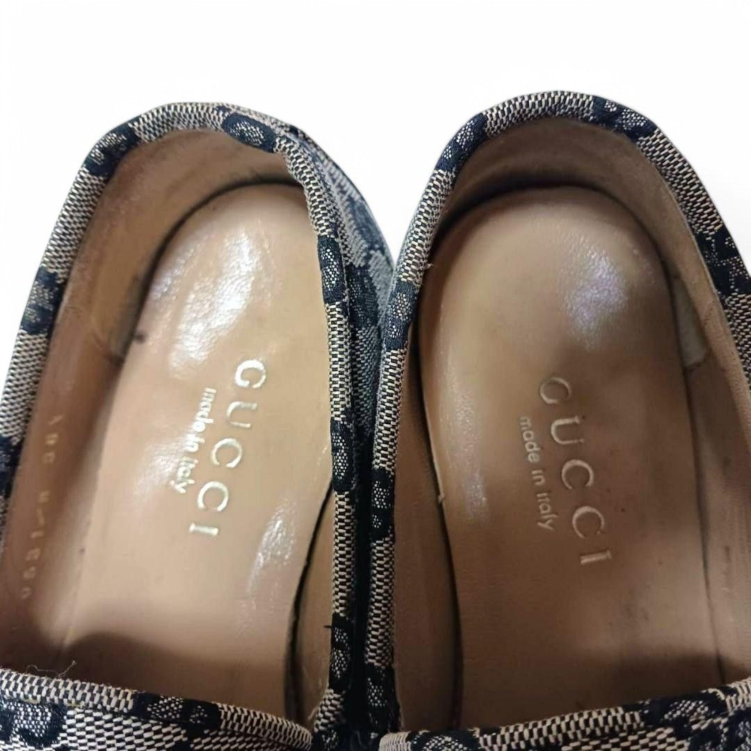 Gucci Gucci - 36.5 Horsebit Boots Loafers Canvas Leather D-Ring Size US 5.5 / IT 35.5 - 2 Thumbnail