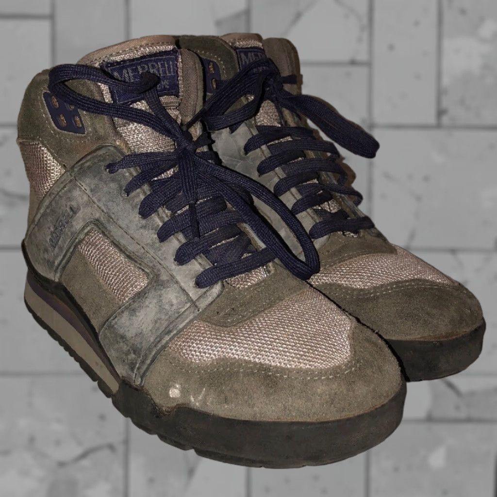 Merrell VINTAGE Merrell EXTREME Womens Gray Lace Up Ankle Boots Shoes 8.5 Women Boots Lace Up Ankle Casual Size US 9 / IT 39 - 1 Thumbnail