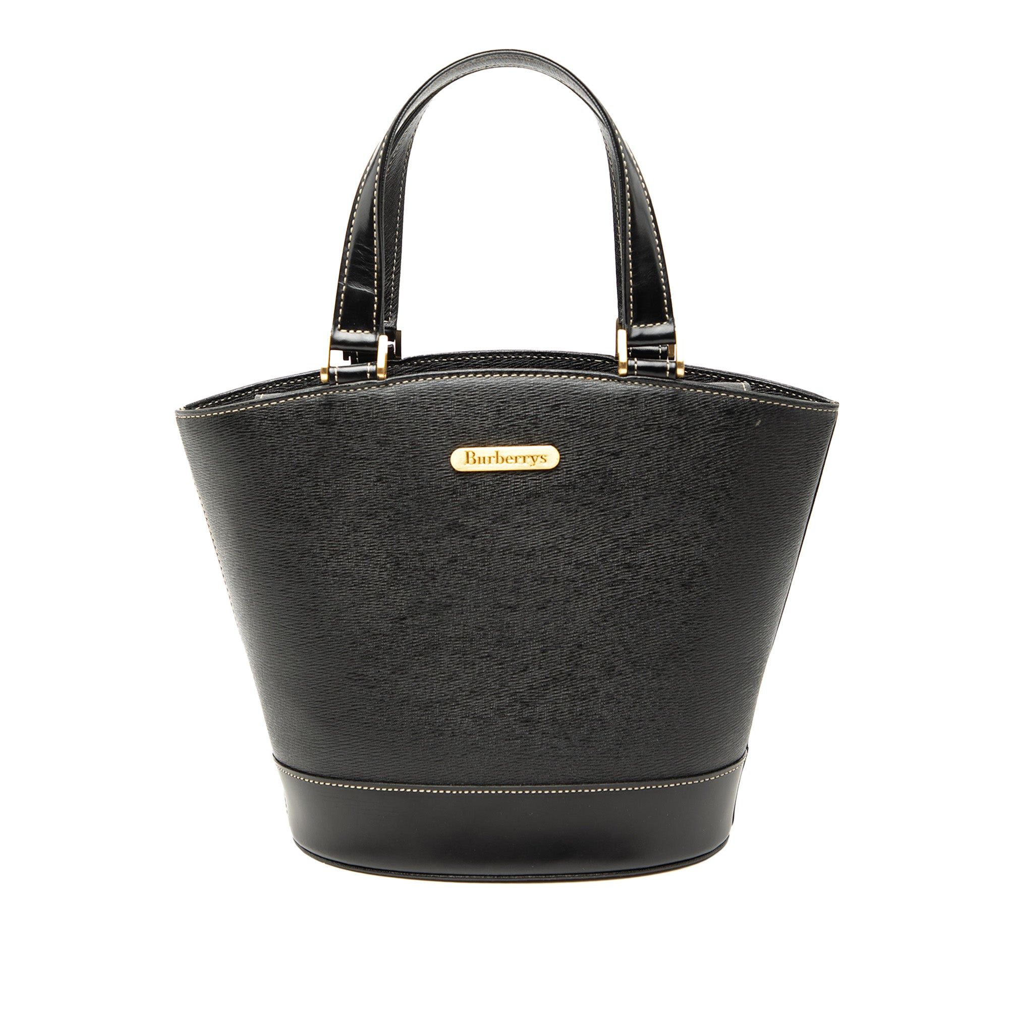 Burberry Leather Bucket Bag Size ONE SIZE - 1 Thumbnail