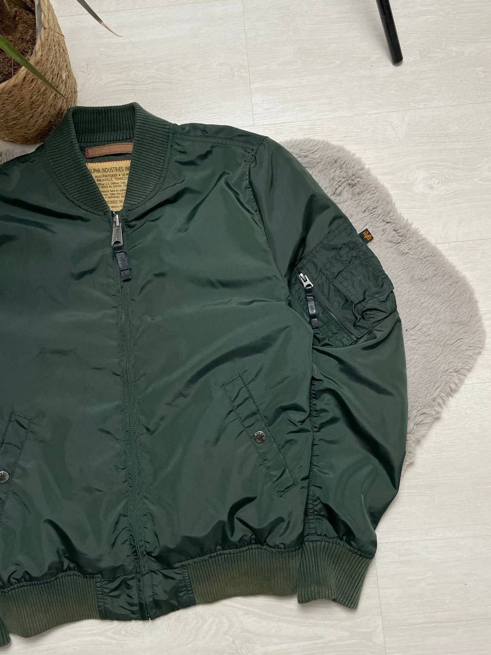 Alpha Industries × Vintage Alpha Industries Bomber Jacket MA1 Oversized Y2k Size US M / EU 48-50 / 2 - 2 Thumbnail