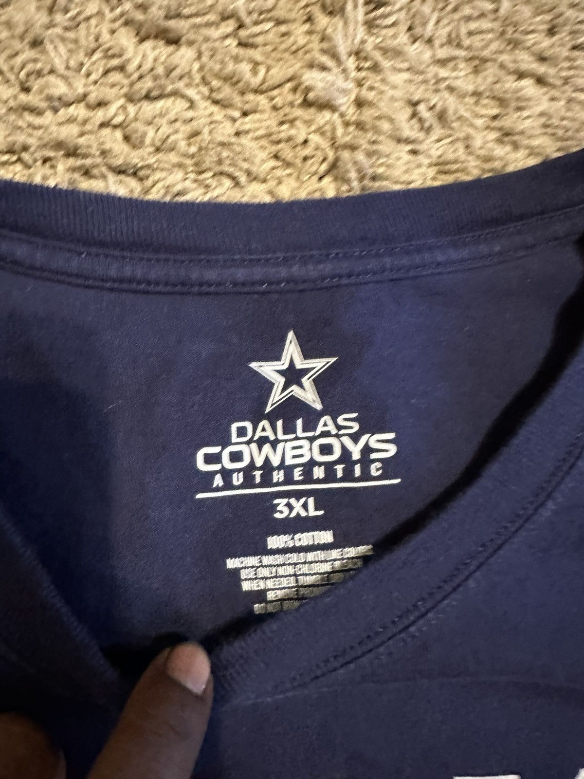 NFL × Vintage Vintage NFL Dallas Cowboys “triple blue” shirt 00s size 3XL Size US XXL / EU 58 / 5 - 3 Thumbnail
