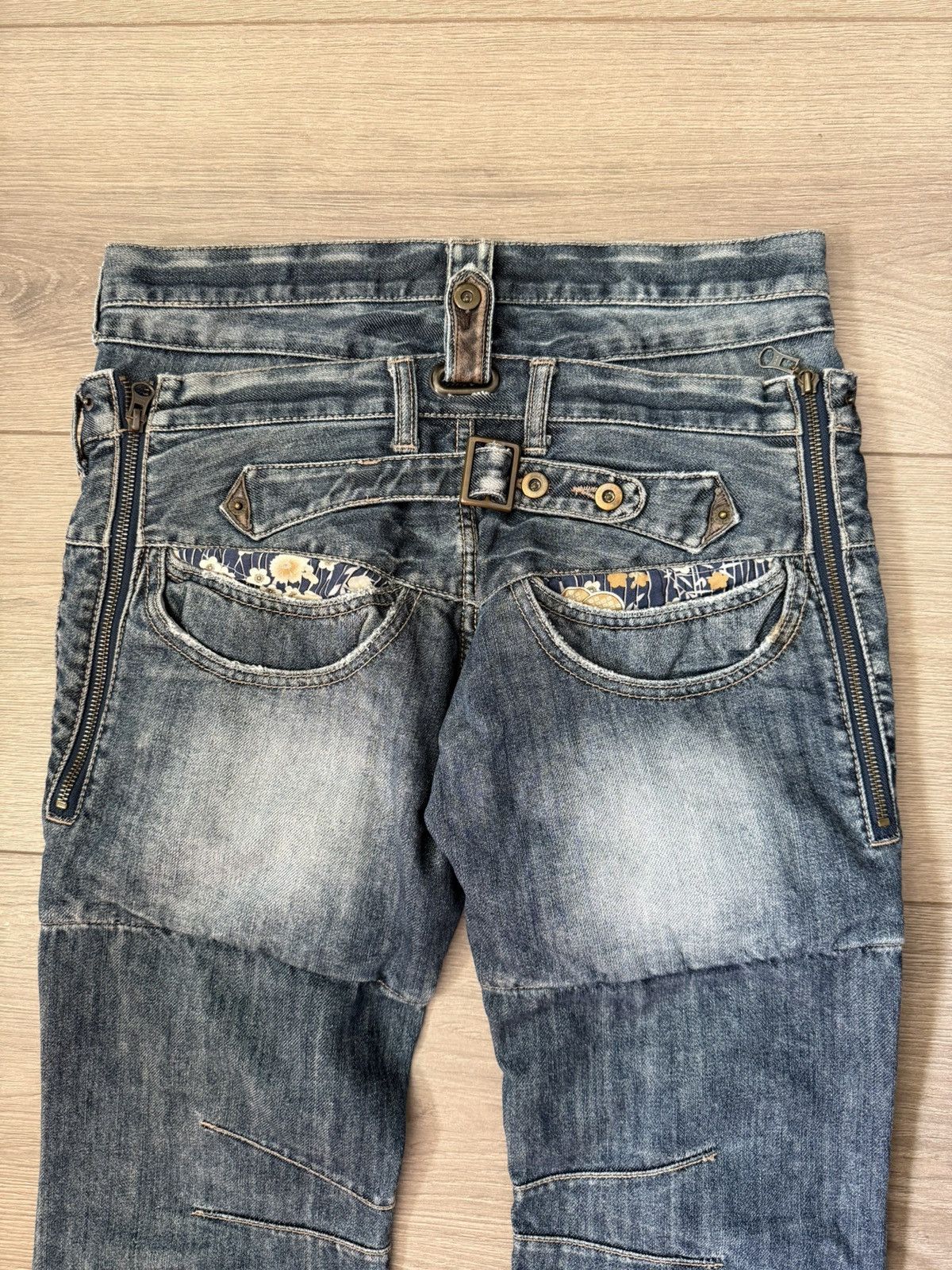 PPFM PPFM DOUBLE WAIST DENIM JEANS Size US 30 / EU 46 - 4 Thumbnail
