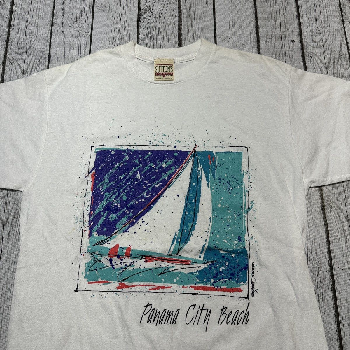 Vintage Vintage Panama City Beach tee Size US L / EU 52-54 / 3 - 3 Thumbnail