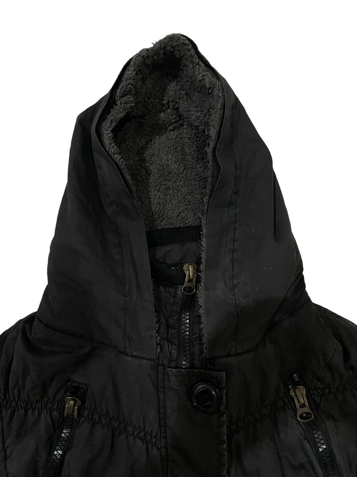 Japanese Brand × Vintage TRIBE Baby Shoop Sherpa Lined Fur Hooded Bondage Punk Jacket Size US M / EU 48-50 / 2 - 11 Thumbnail