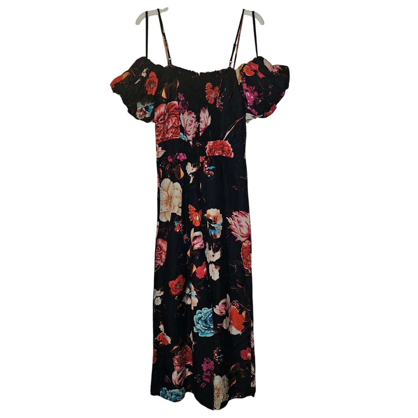 Anthropologie NWT Anthropologie Ranna Gill Off-The-Shoulder Jumpsuit $188 Size 26" / US 2 / IT 38 - 6 Thumbnail