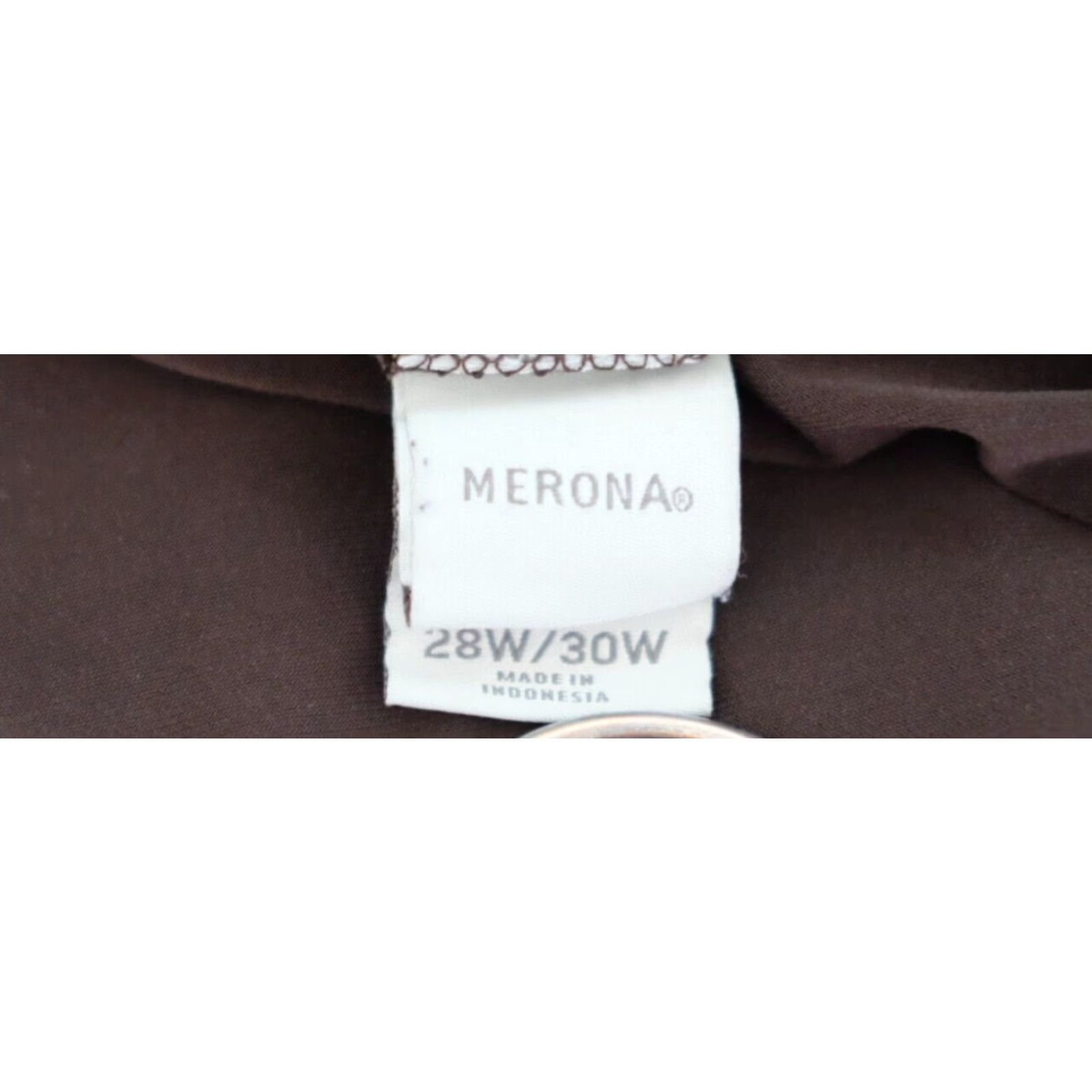 Merona Merona Skirt Brown A-Line Knee Length Pull On 28W/30W Women's 25" Stretch Size 28" / US 6 / IT 42 - 7 Thumbnail