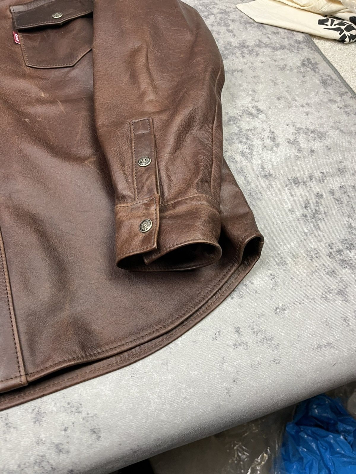 Aero Leathers Leather jacket brown Size US XL / EU 56 / 4 - 5 Thumbnail