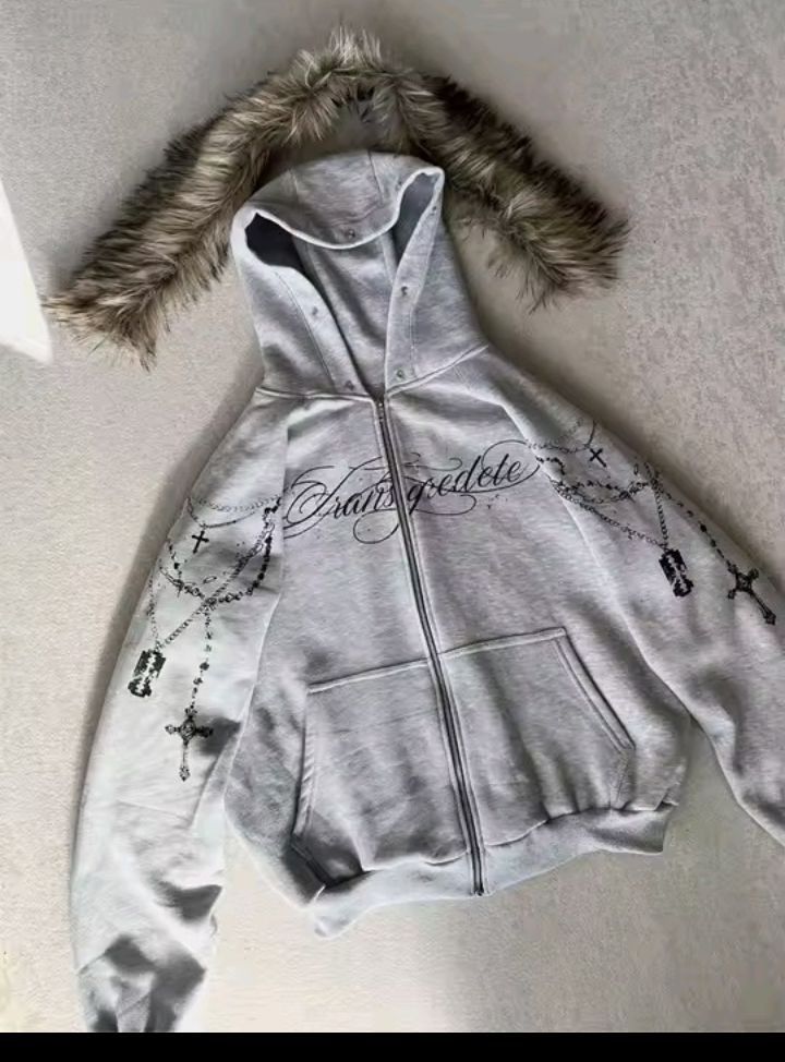 Other Gothic Punk Hooded Jacket Size S / US 4 / IT 40 - 4 Thumbnail