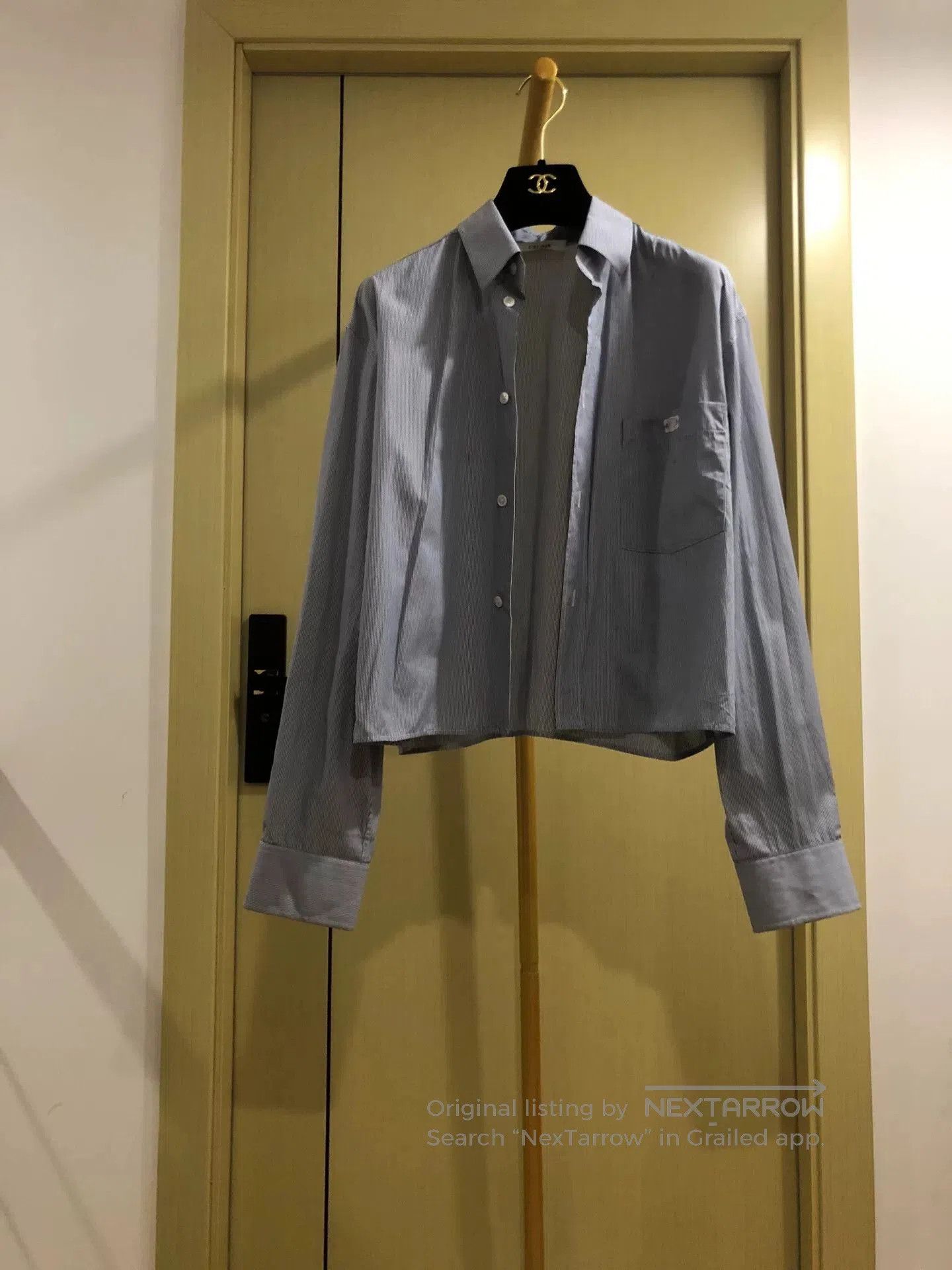 Celine Celine Striped Long Sleeve Shirt Size 34. Size S / US 4 / IT 40 - 1 Thumbnail