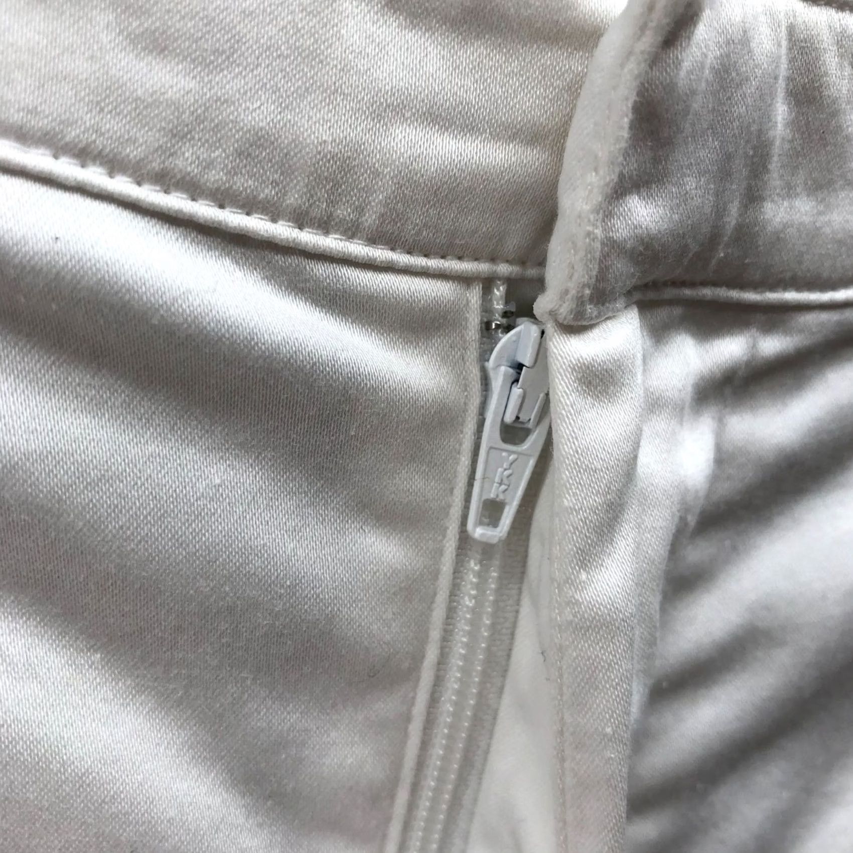 Ralph Lauren Lauren Ralph Lauren White Zip Ankle Pants Womens 14P Stretch Lightweight Slim Size 36" / US 14 / IT 50 - 5 Thumbnail