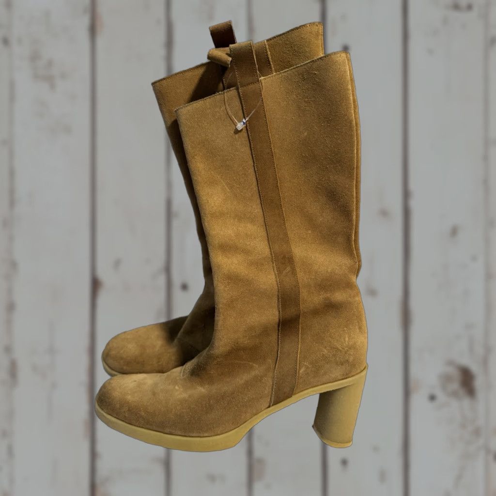 Vintage Robert Clergerie France Vintage Suede Boots Women's TAN Size 9 Size US 9 / IT 39 - 1 Thumbnail