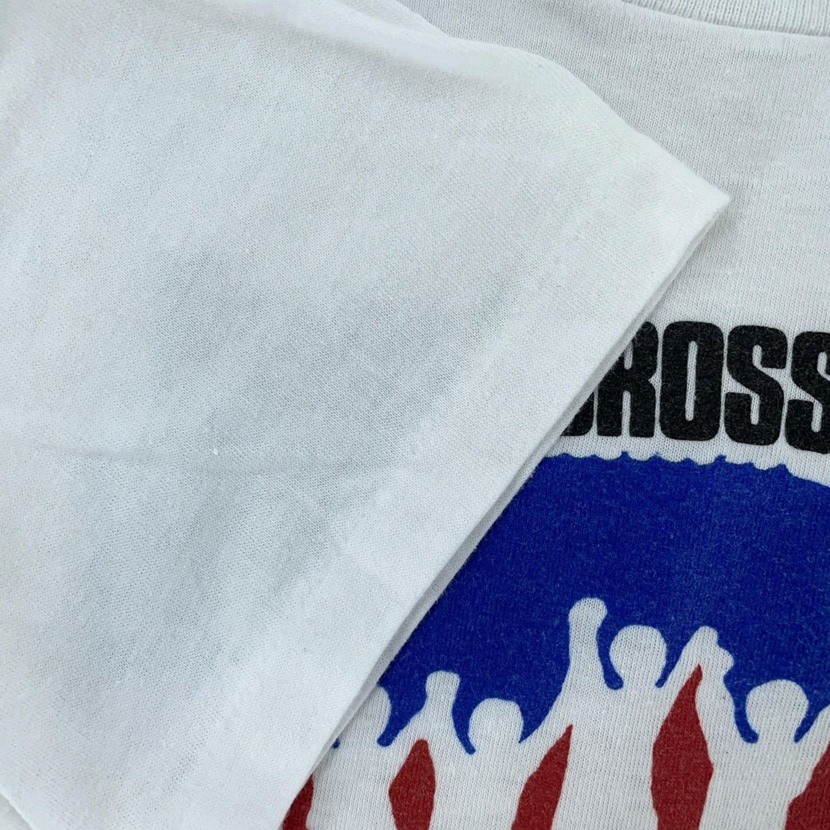 Vintage VINTAGE Hands Across America Shirt Mens XS USA 80s Graphic Print Limited Edition 1986 White Short Sleeve Crew Neck Cotton Polyester Football? Size US XS / EU 42 / 0 - 4 Thumbnail