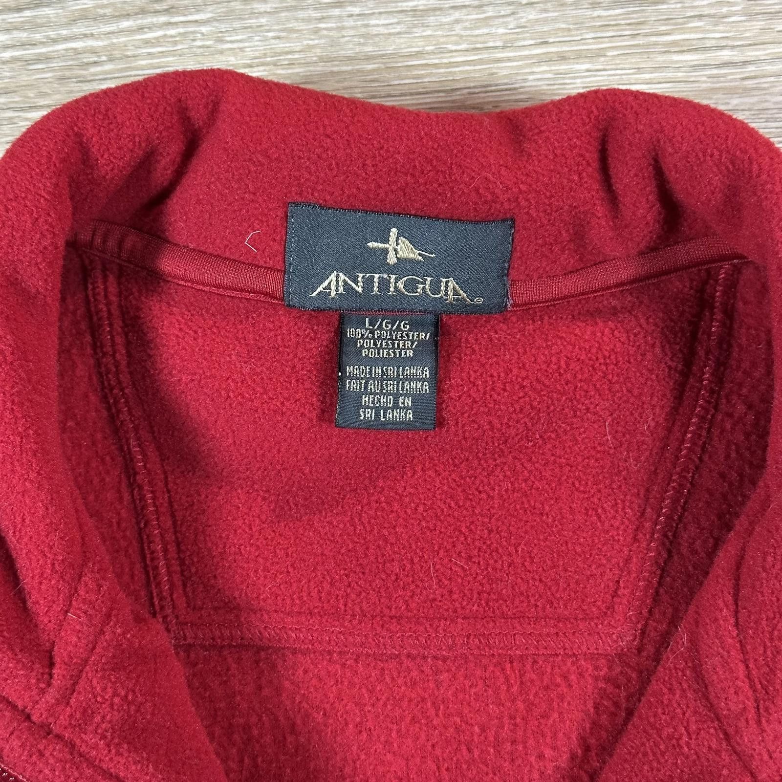 Antigua Antigua Mens Nebraska Huskers Fleece Jacket L Red 1/4 zip Size US L / EU 52-54 / 3 - 4 Thumbnail