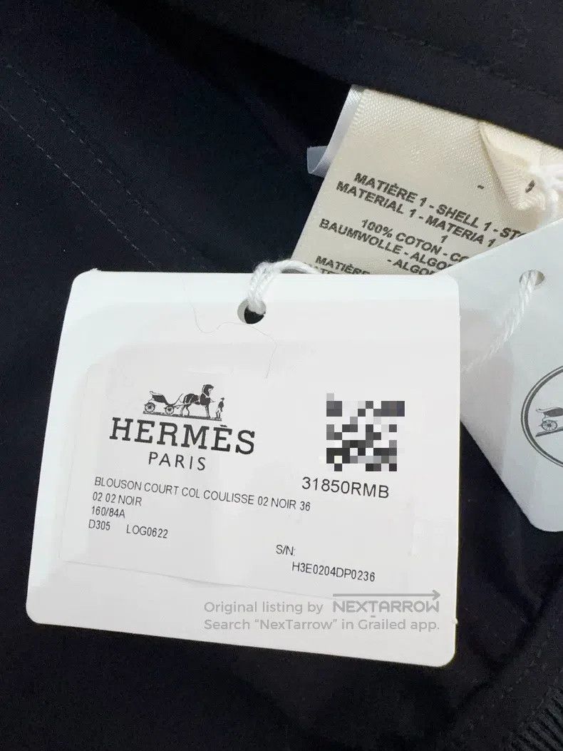 Hermes Hermes Black coat, Spring/Summer 2024 Size XS / US 0-2 / IT 36-38 - 7 Thumbnail