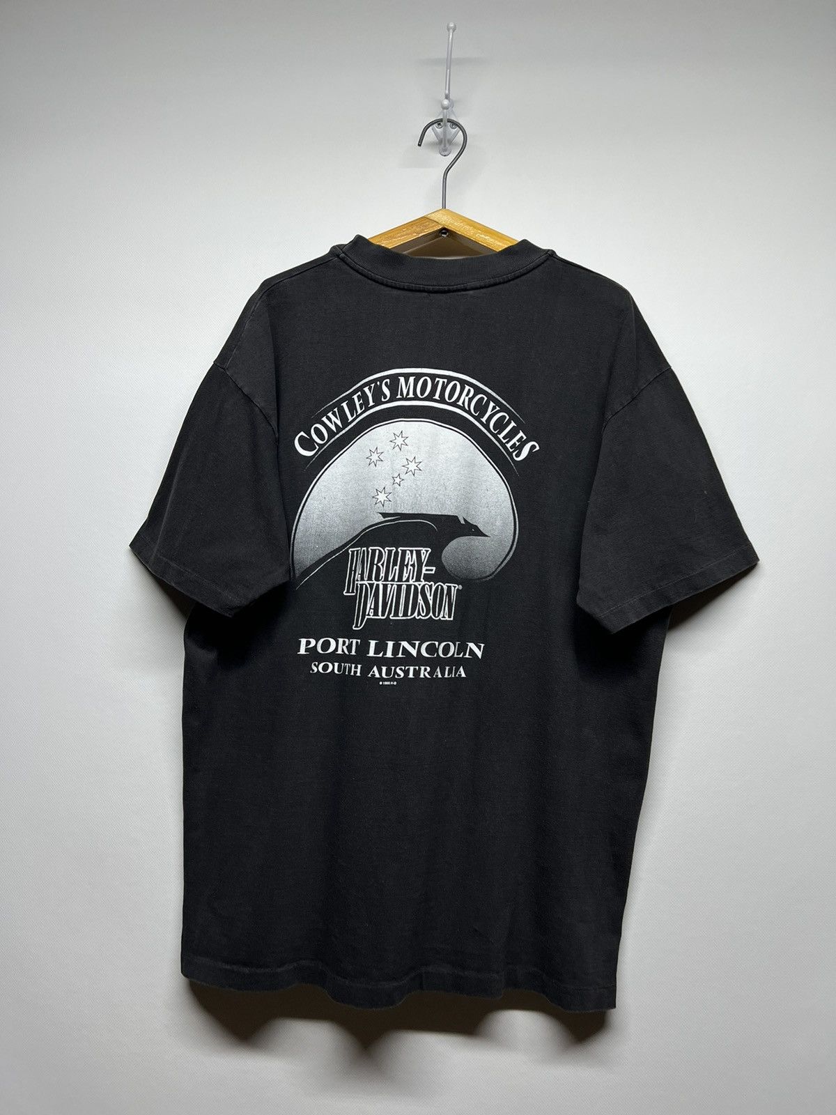 Harley Davidson × Vintage Vintage 1998 Y2k Harley Davidson Motorcycle Faded T-Shirt Size US M / EU 48-50 / 2 - 3 Thumbnail