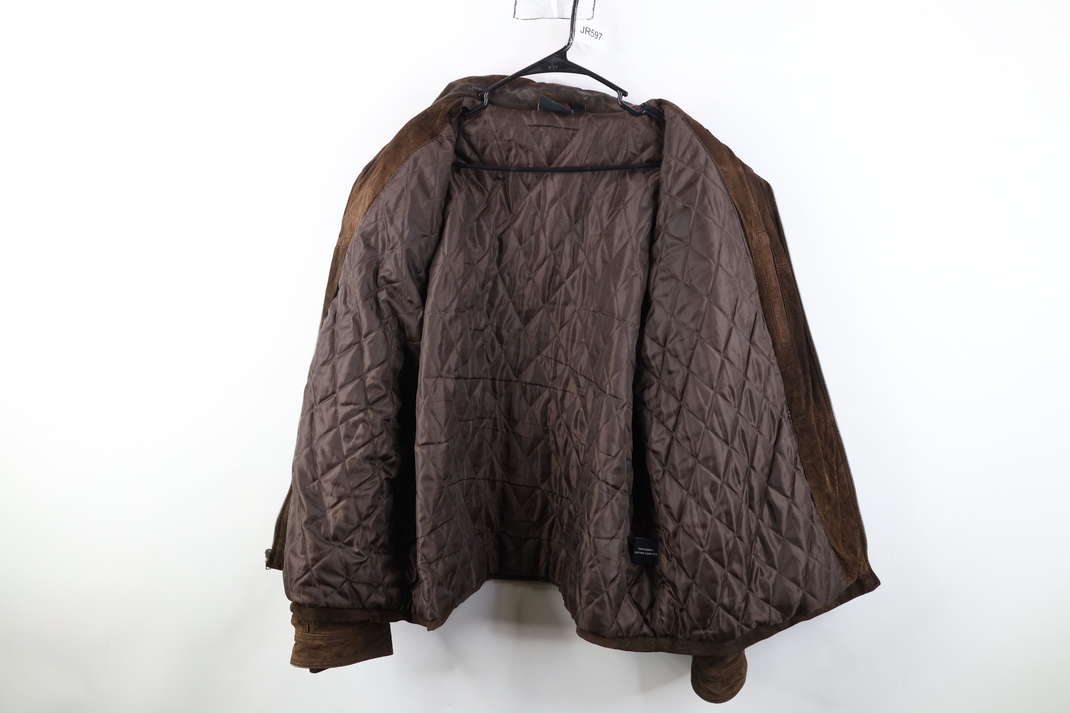 Vintage Vintage 90s Y2K Streetwear Suede Leather Bomber Jacket Size US XL / EU 56 / 4 - 11 Thumbnail