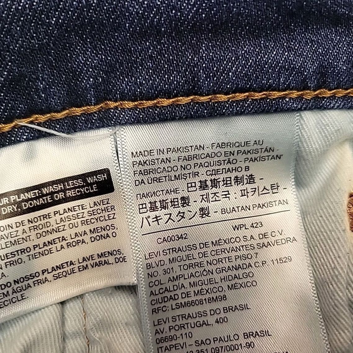 Denime Levis 501 Jeans Mens 31x32 Denim Straight Leg Button Fly Pants Black 501 Levi's Regular Waist 32 Inseam USA Classic Slim Fit Mens Size US 31 - 5 Thumbnail
