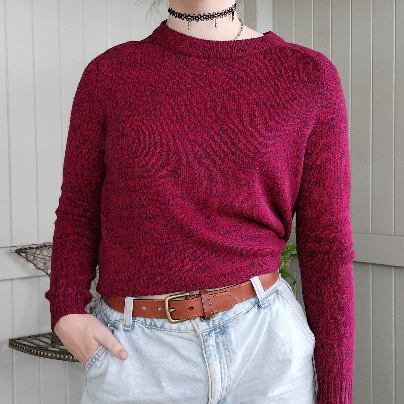 H&M H&M Jumper Sweater Knit Long Sleeve Grunge Comfy Cozy Size ONE SIZE - 1 Thumbnail
