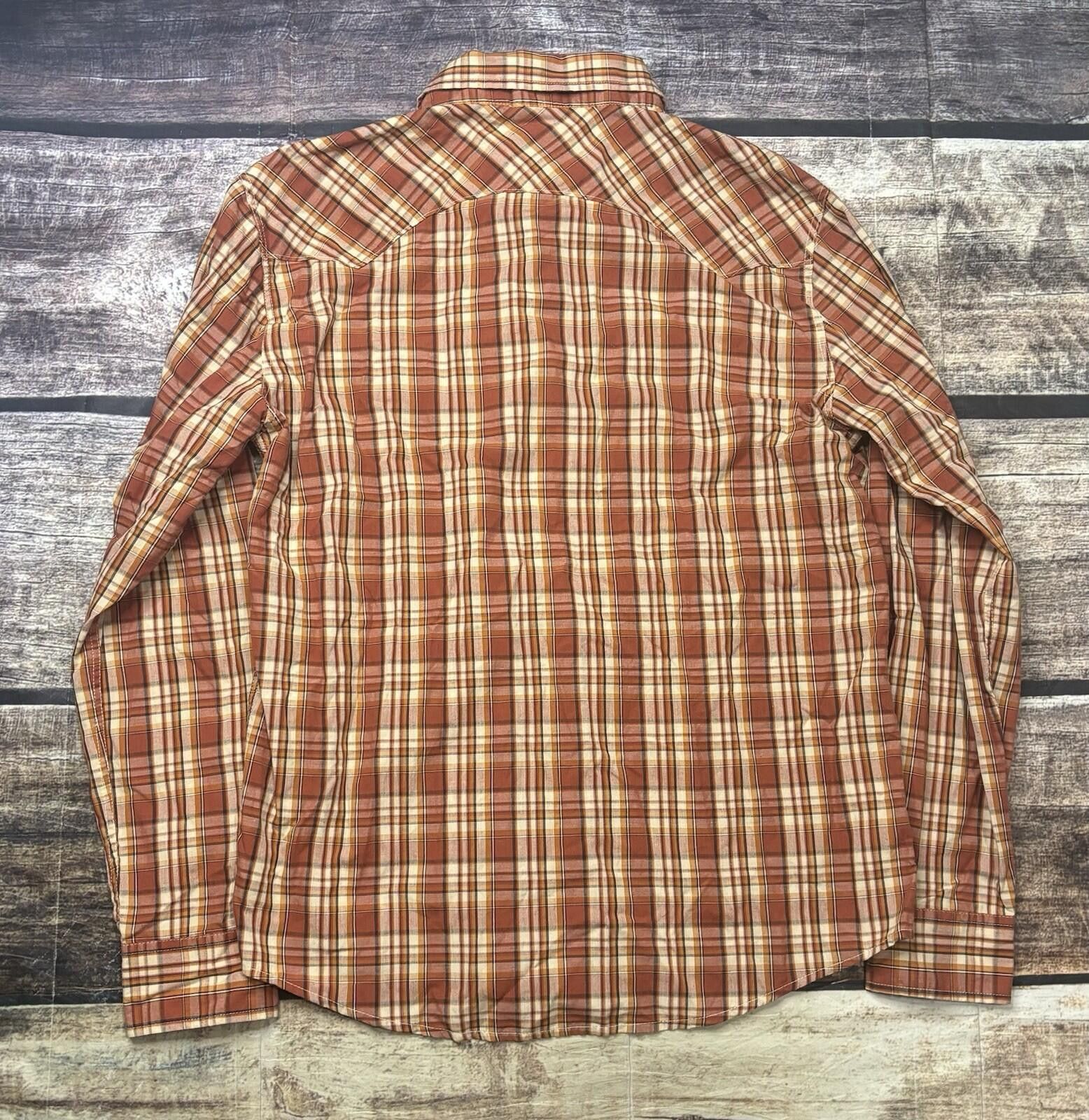 Levi's Levis Shirt Mens Medium Pearl Snap Button Check Plaid Size US M / EU 48-50 / 2 - 3 Thumbnail
