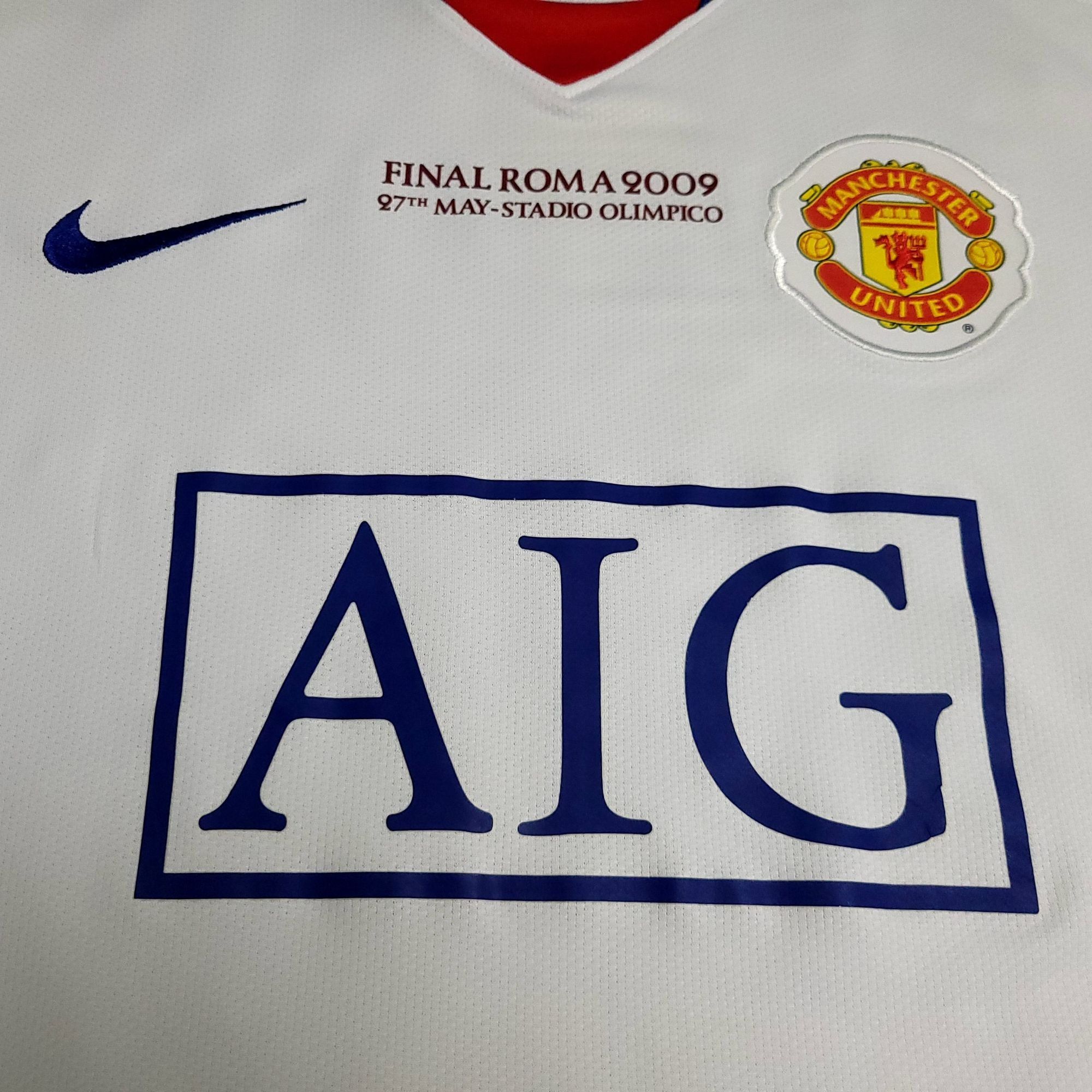 Nike Ronaldo Manchester United UEFA FINAL 2008 2009 Soccer Jersey Size US M / EU 48-50 / 2 - 3 Thumbnail