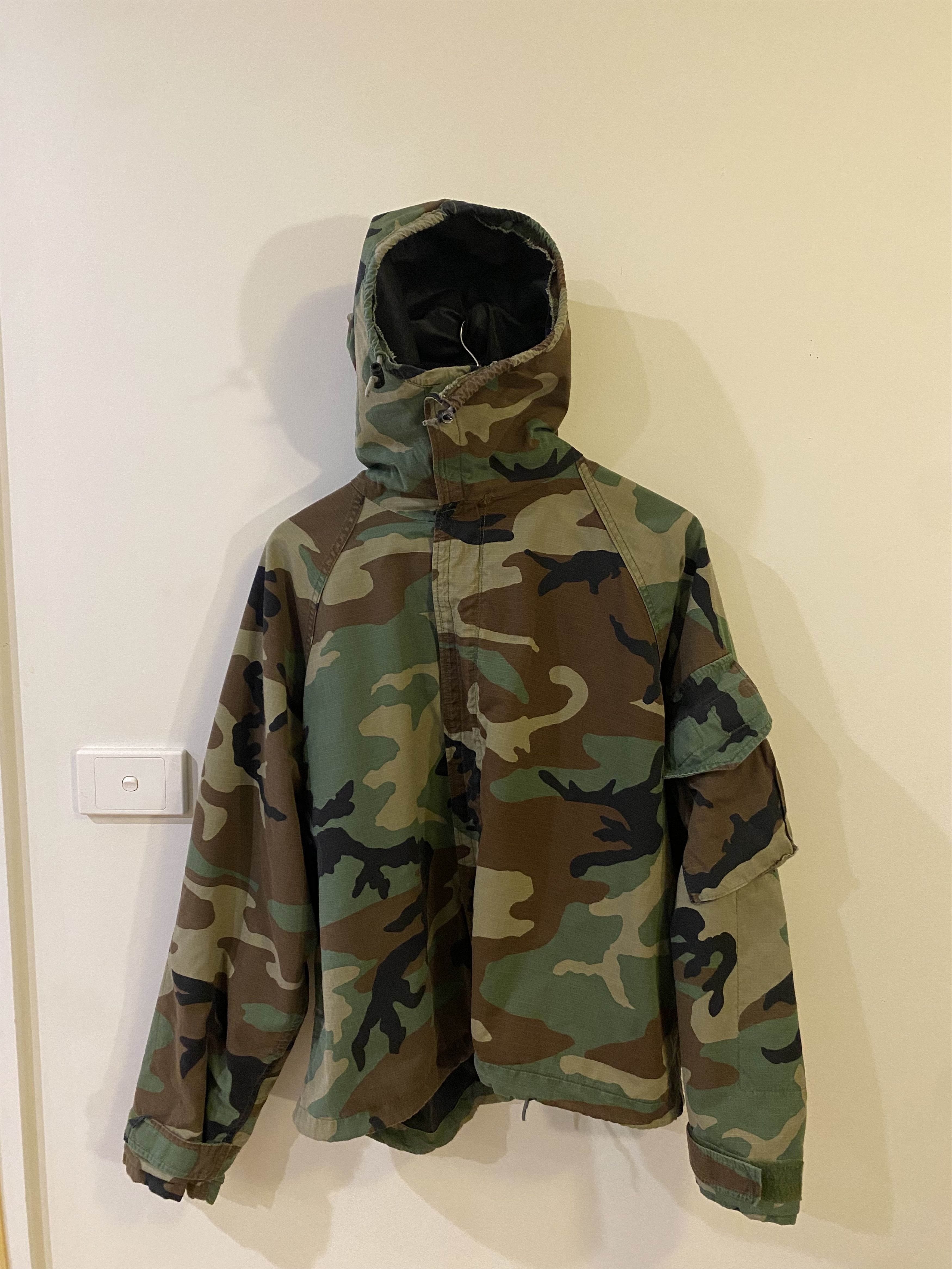Japanese Brand Les Six SS 23 Oversized Camo Hoodie | Grailed