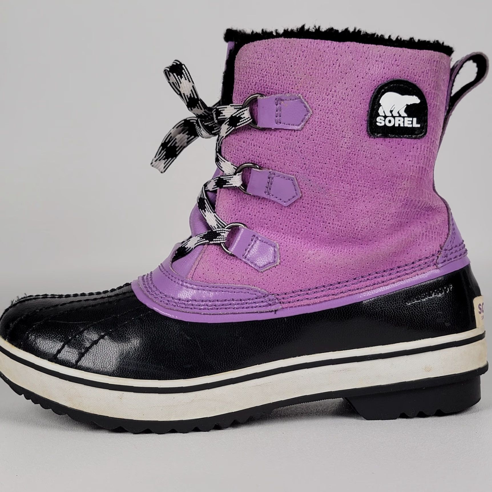 SOREL VINTAGE Sorel Pink Insulated Yoot Pack Boots Women Men's 9 7 EU 40 Winter Water Resistant Lace Up Rubber Upper Leather Snow Boot Adults Girls Boys? Size US 10 / IT 40 - 6 Thumbnail