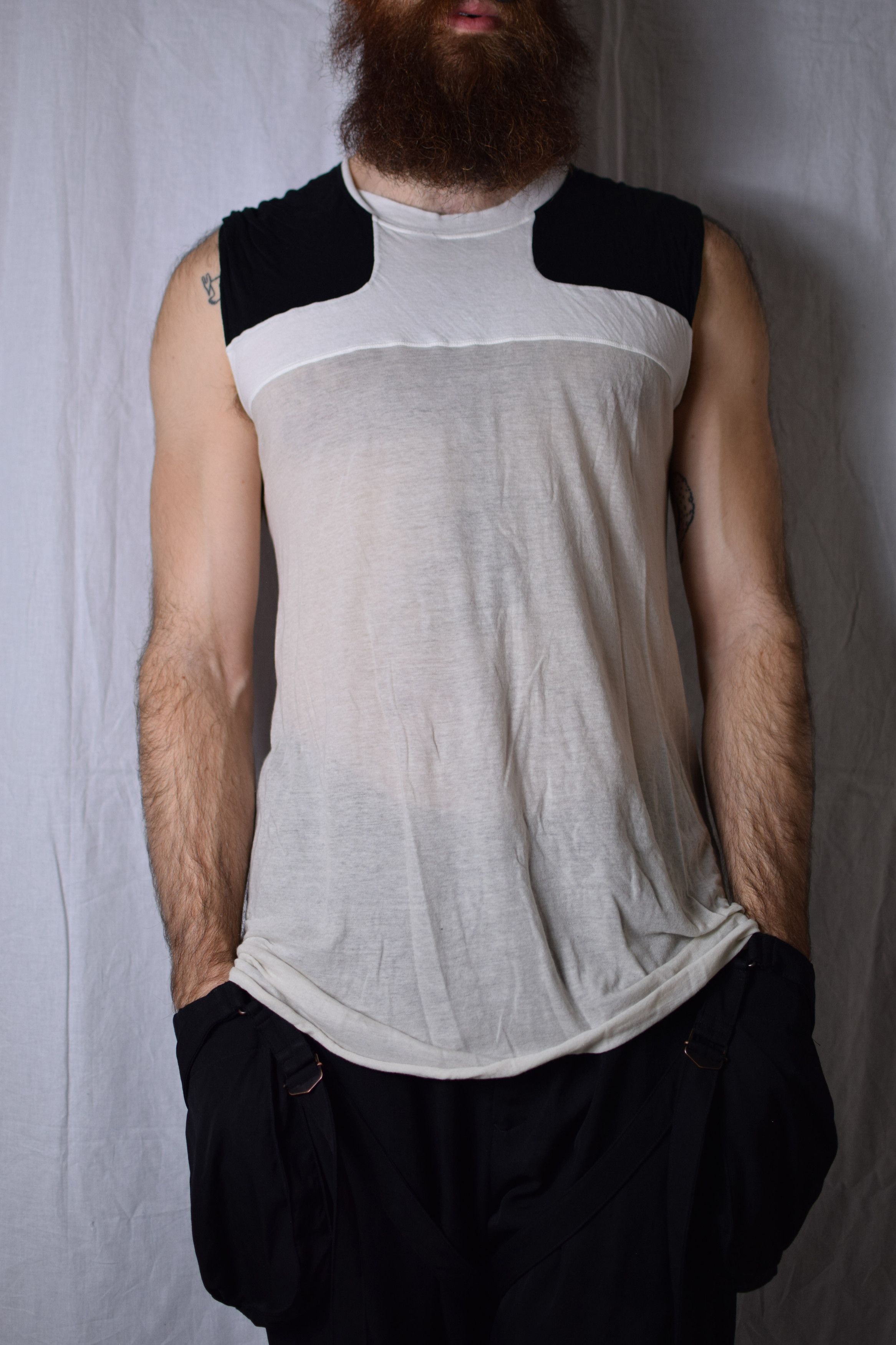 Rick Owens Rick Owens SS20 Tecuatl Tank - RU20S7156-UC Size US M / EU 48-50 / 2 - 4 Thumbnail