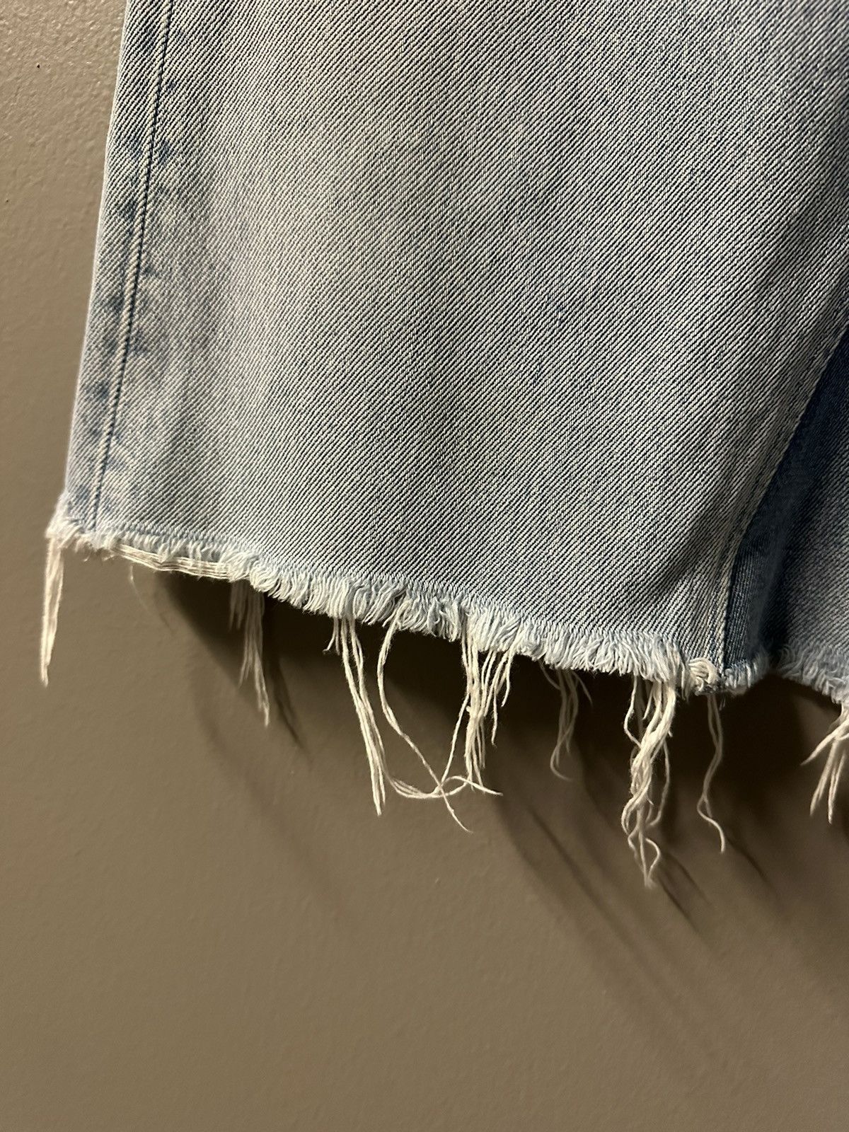 Maison Margiela AW 2001 wide artisanal denim shorts Size US 28 / EU 44 - 5 Thumbnail