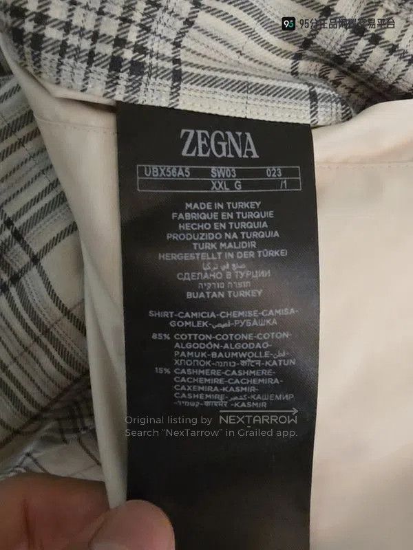 Ermenegildo Zegna Zegna SS23 Men's Check Long. Size US XXL / EU 58 / 5 - 4 Thumbnail