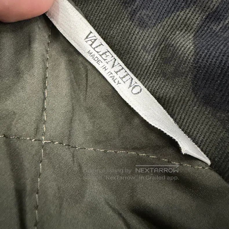 Valentino Valentino Men's military green camouflage embroidered padd Size US L / EU 52-54 / 3 - 4 Thumbnail