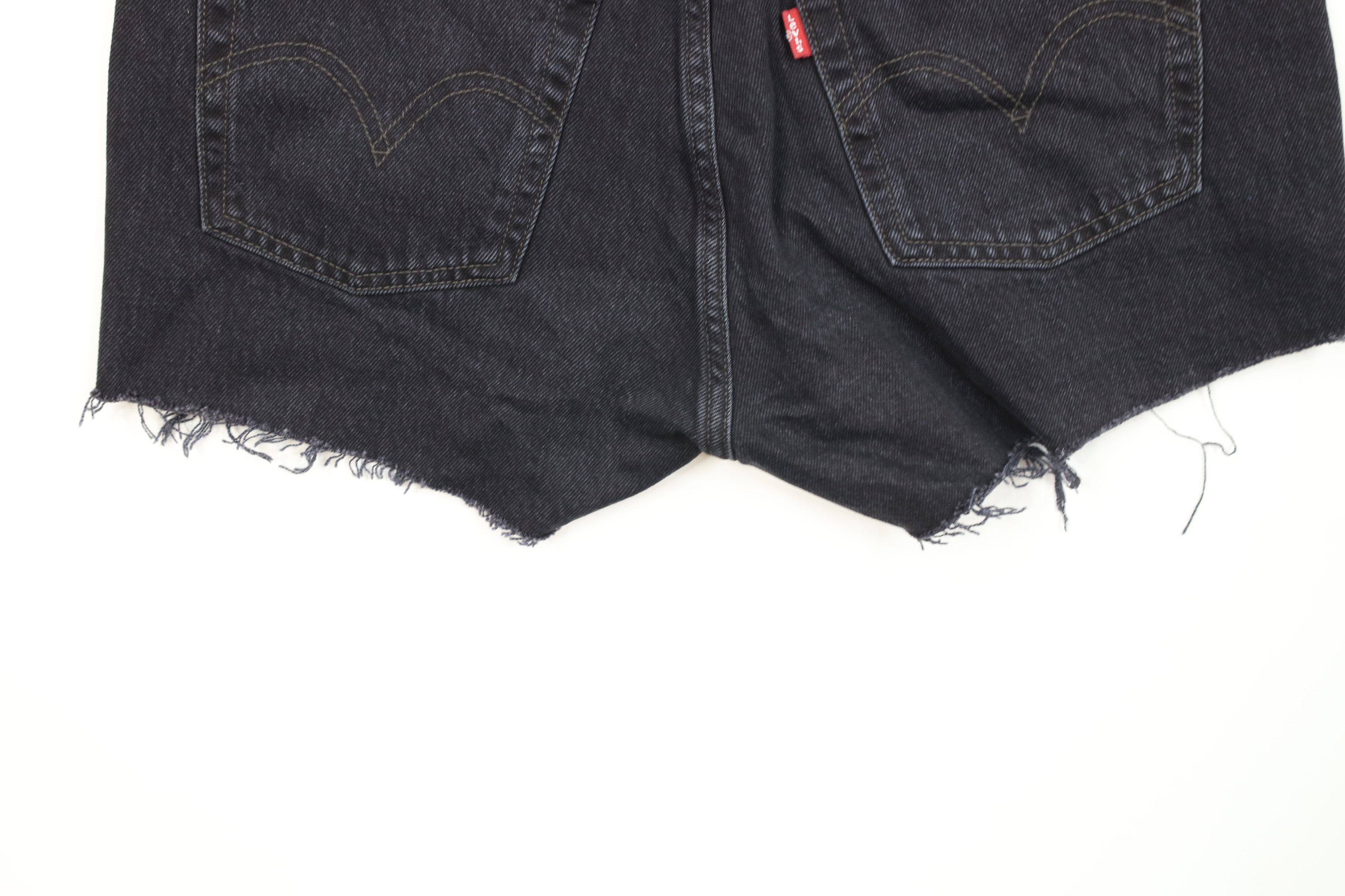 Levi's Vintage Y2K Levis 501xx Fly Cut Off Denim Shorts Black Size 28" / US 6 / IT 42 - 12 Thumbnail