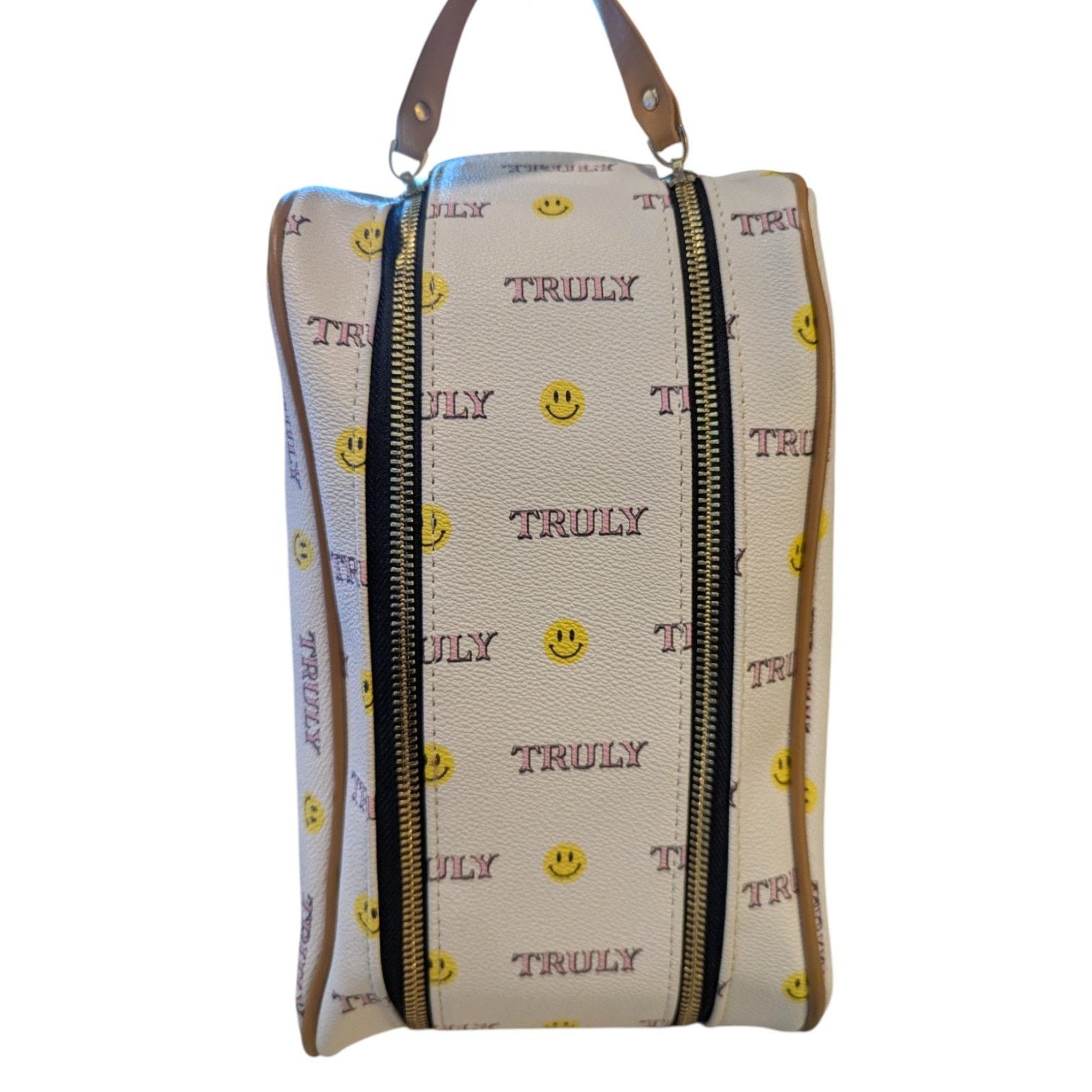 Other Truly Smiley Face Toiletry Travel Vegan Vanity Case Size ONE SIZE - 4 Thumbnail