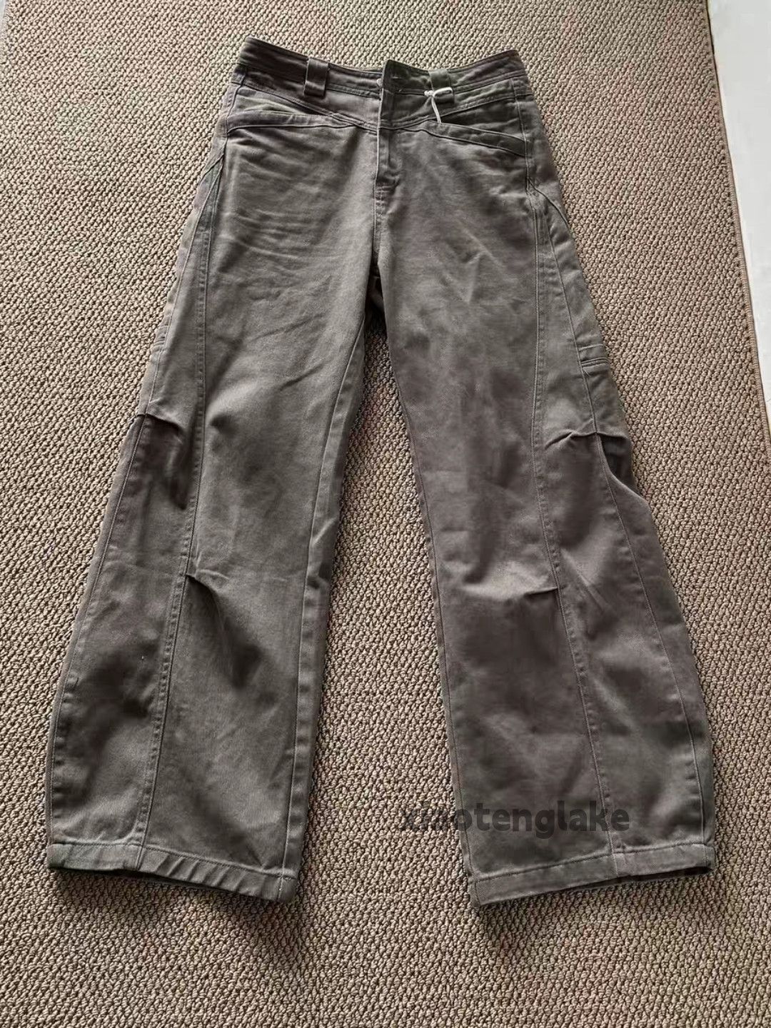Designer × Japanese Brand × Vintage washed faded cleanfit yuppie work patchwork flared pants Size US 32 / EU 48 - 1 Thumbnail