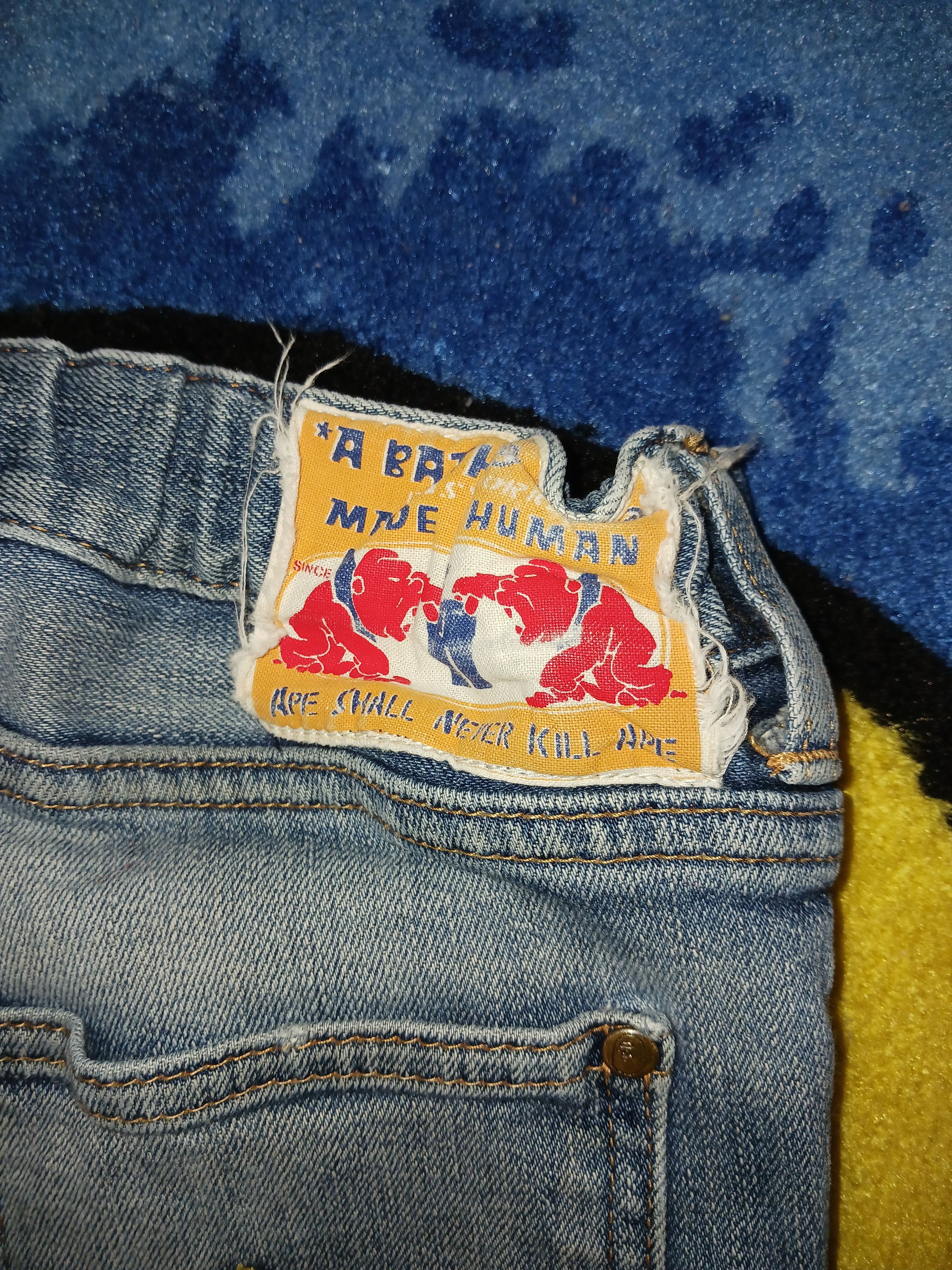 Bape Bapesta Denim Size US 30 / EU 46 - 3 Thumbnail