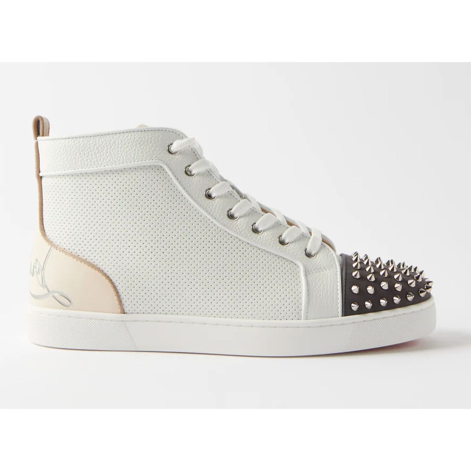 Christian Louboutin Christian Louboutin Lou Spikes Perforated High Top Sneaker Size US 9 / EU 42 - 1 Thumbnail