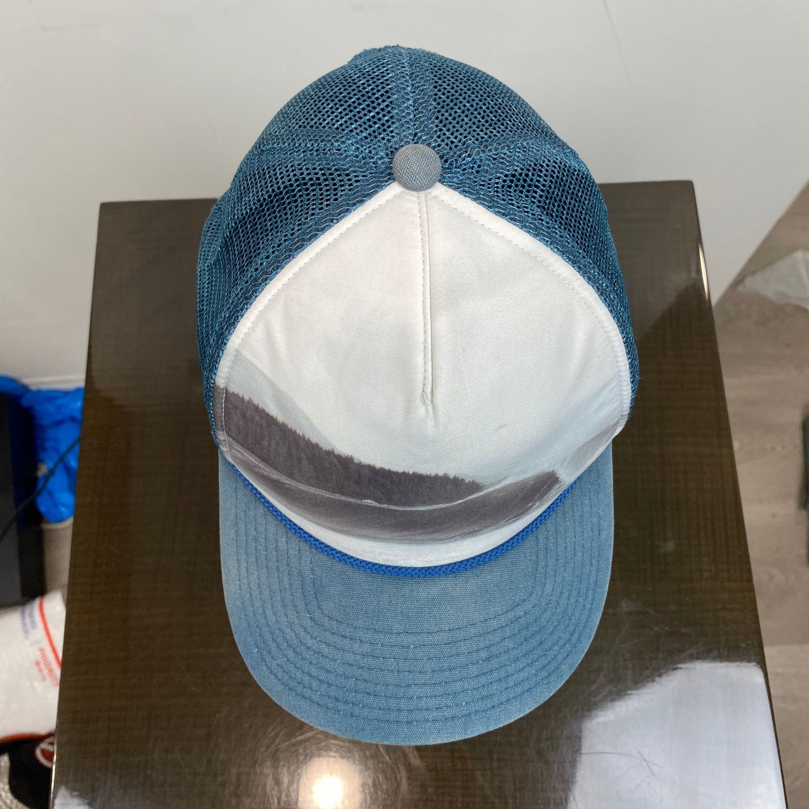Patagonia Rare Patagonia Interstate Wave Mesh Trucker Hat Snapback Size ONE SIZE - 6 Thumbnail