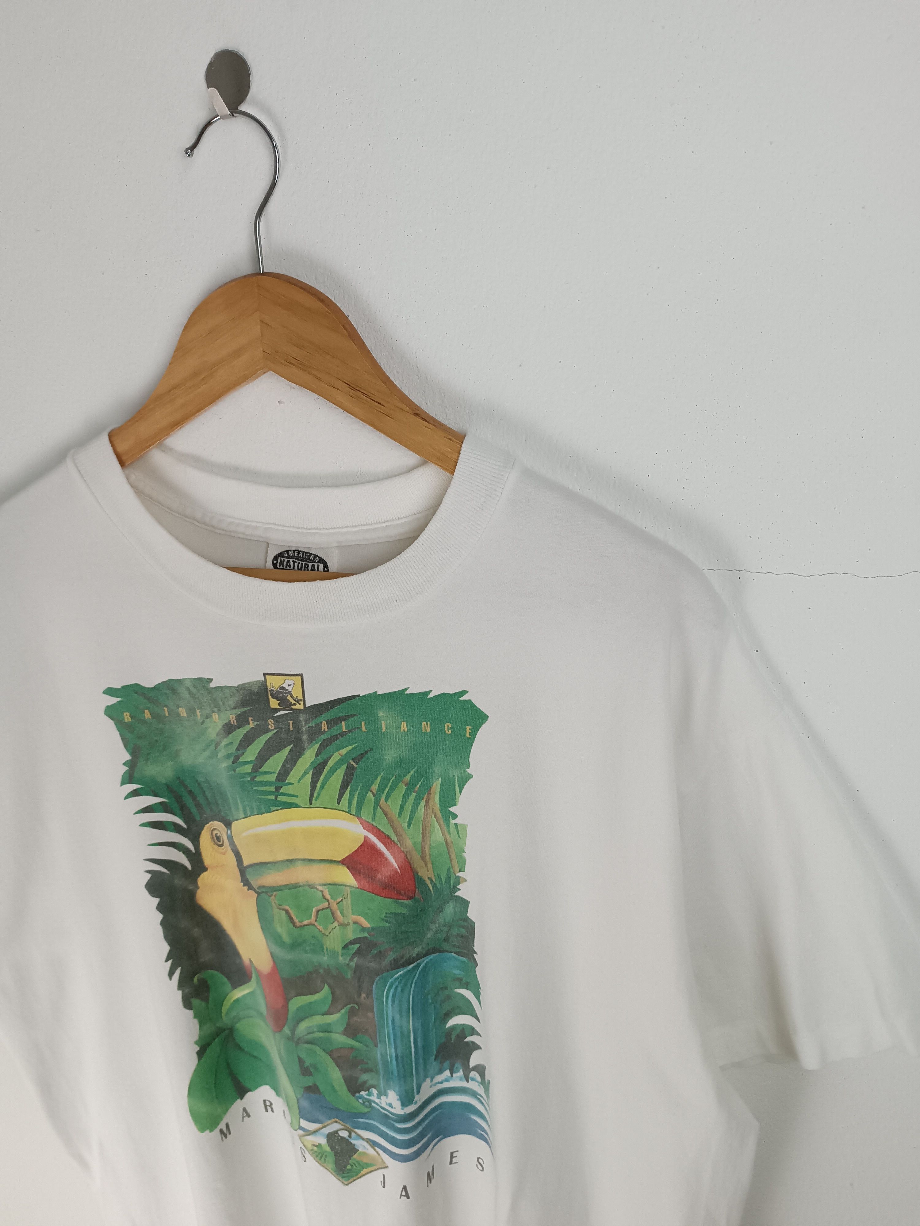 Vintage VINTAGE 90'S MARCUS JAMES RAINFOREST JUNGLE AMAZON RARE TEE Size US XL / EU 56 / 4 - 7 Thumbnail