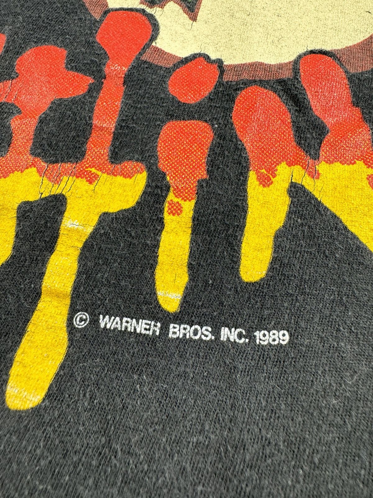 Warner Bros 90S Looney Tunes Warner Bros 1989 Wild Thing Cartoon T Shirt Size US XL / EU 56 / 4 - 6 Thumbnail
