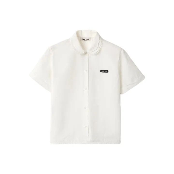 Miu Miu Miu Miu Spring Summer Collection Short Sleeve Shirt 0079 Size M / US 6-8 / IT 42-44 - 1 Thumbnail