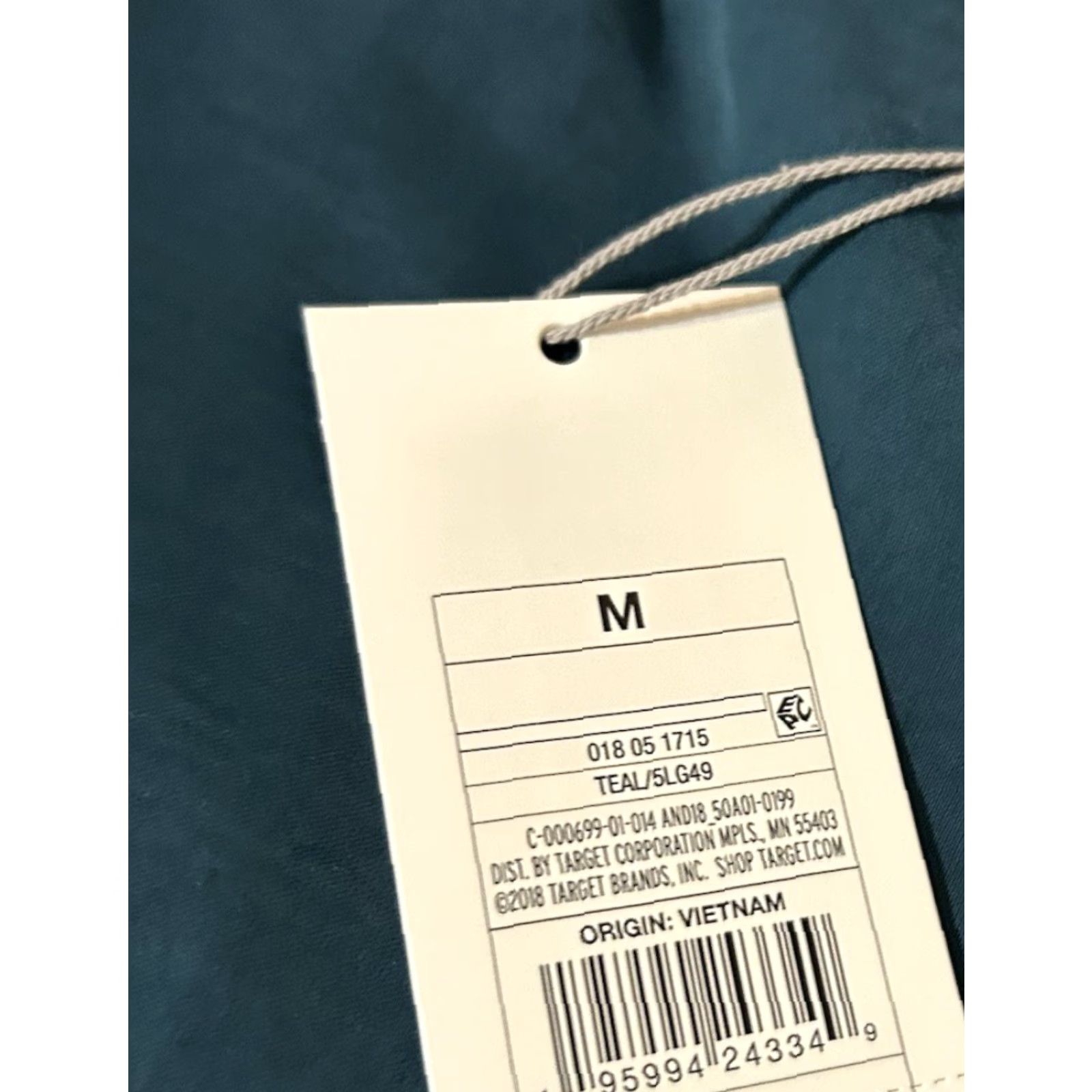 Vintage VINTAGE a New Day Skirt Women M Teal Elastic Waist Drawstring 30x29 NWT New Size 32" / US 10 / IT 46 - 4 Thumbnail