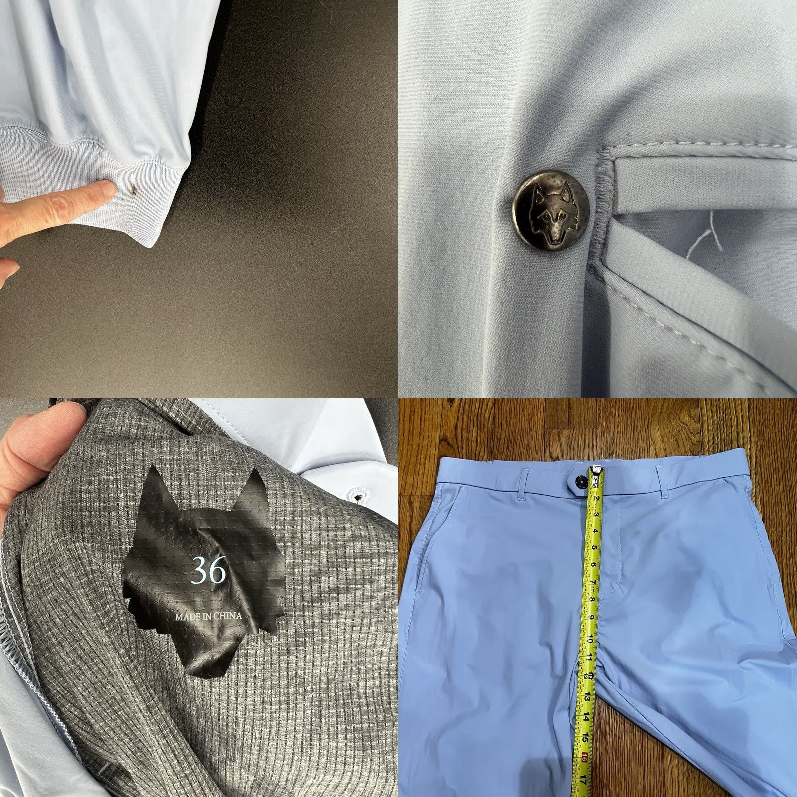Vintage Greyson Jogger Pants Mens 36 Blue Golf Stretch Cuffed Ankle Zip Pockets Athletic Size US 36 / EU 52 - 8 Thumbnail