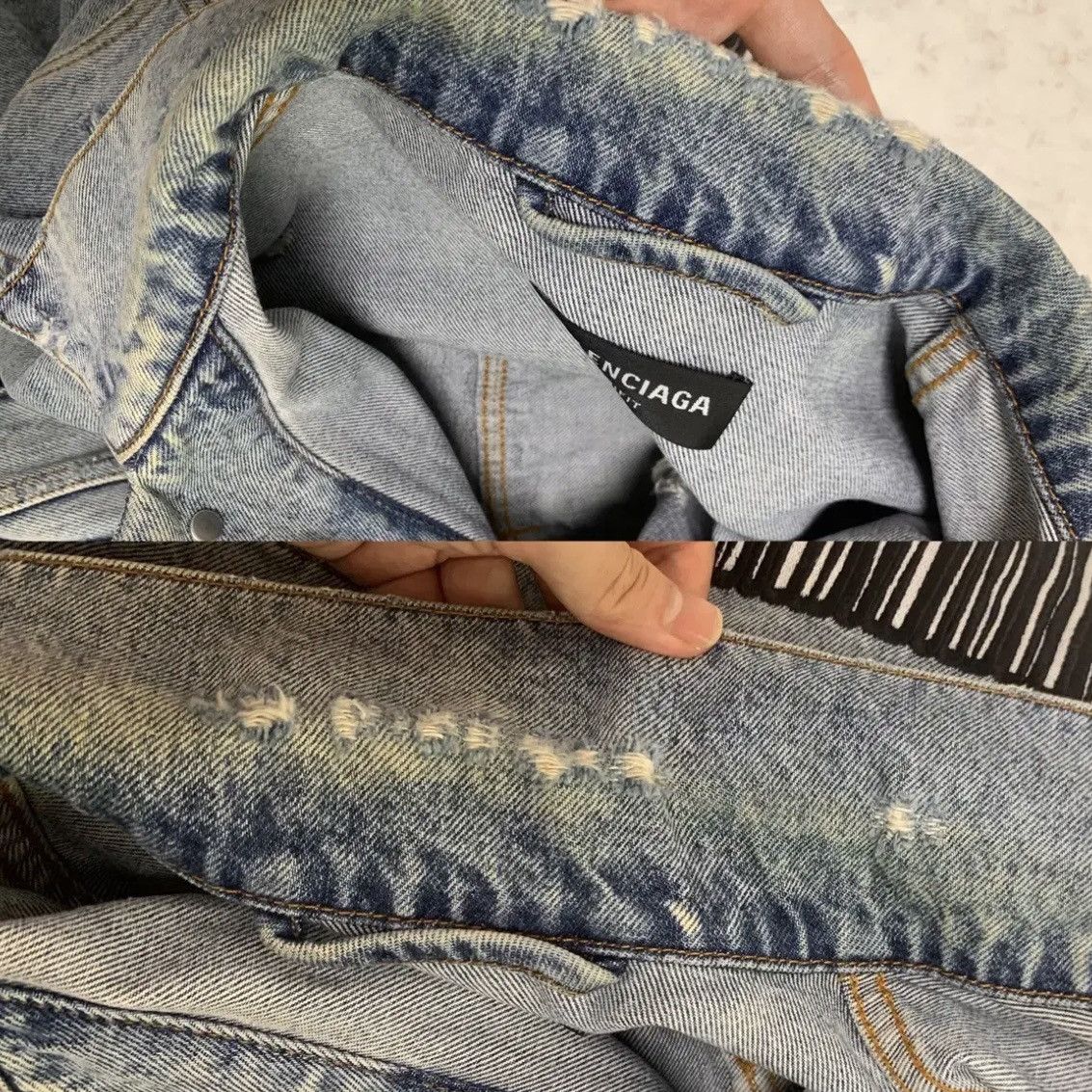 Balenciaga Balenciaga Barcode Denim Jacket Size US S / EU 44-46 / 1 - 9 Thumbnail