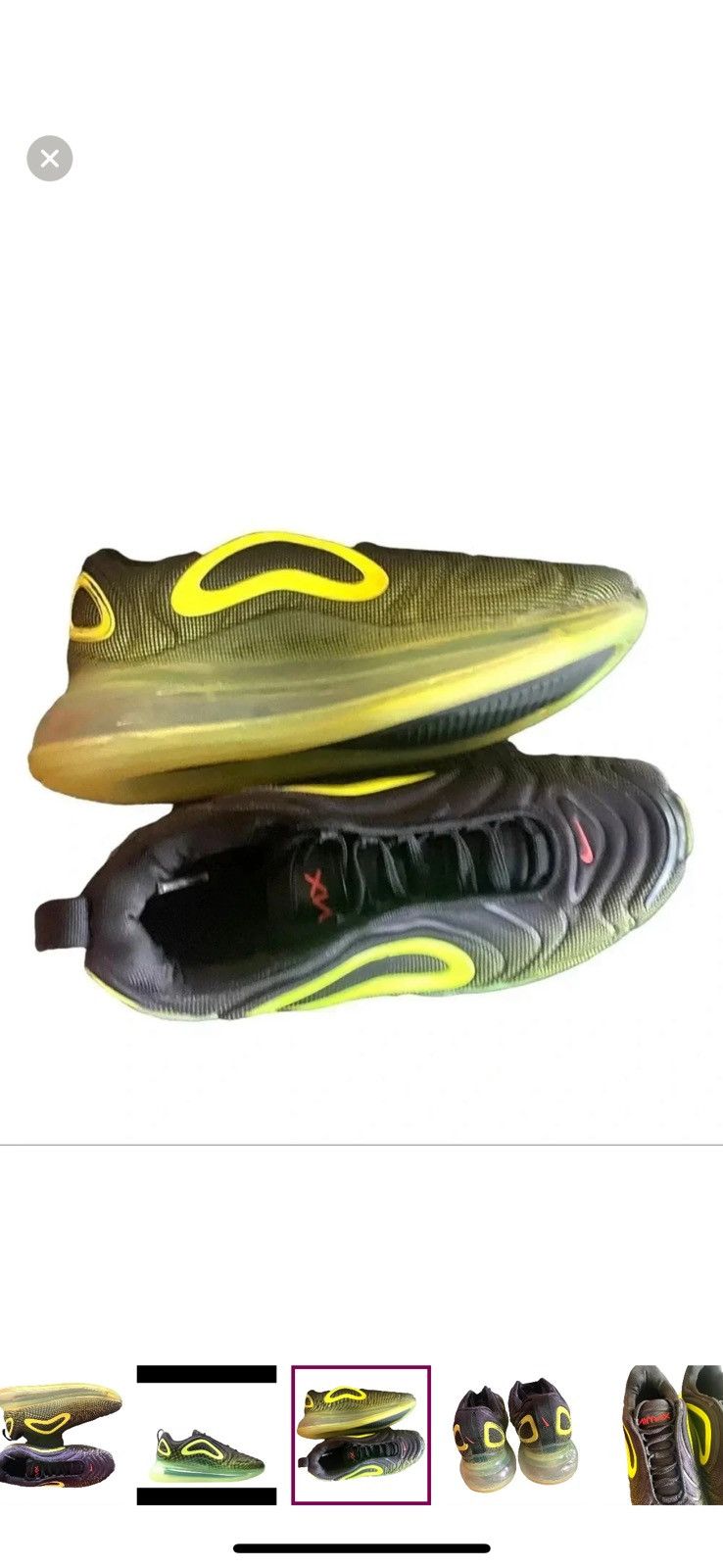 Nike Nike Air Max 720 Black/Bright Crimson-Volt LIMITED EDITION! Size US 8.5 / IT 38.5 - 4 Thumbnail