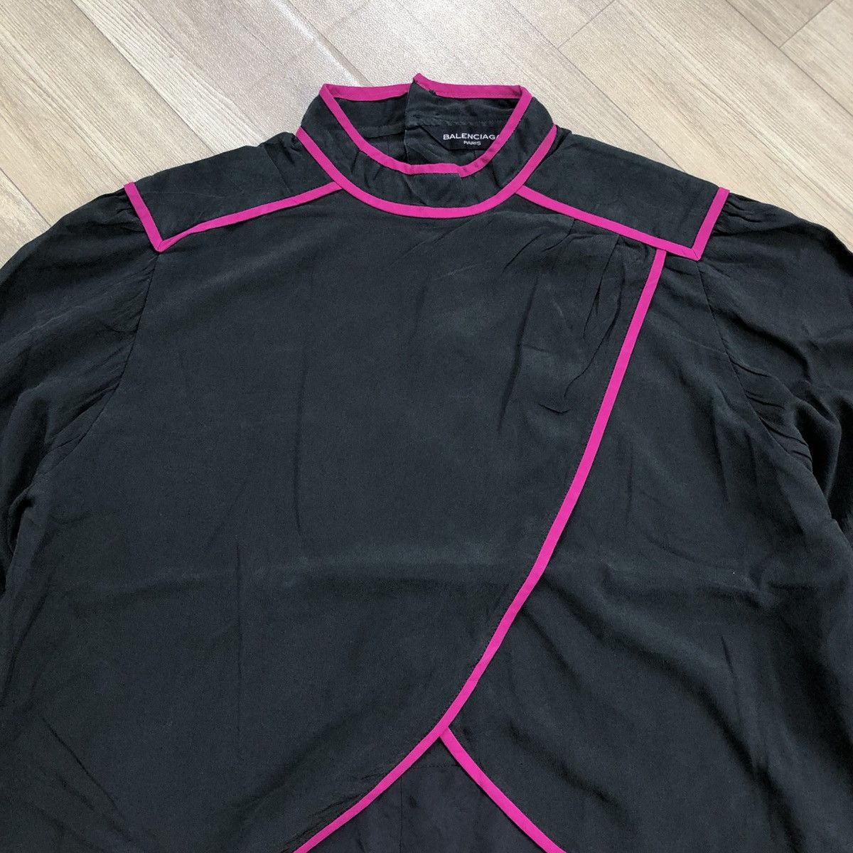 Balenciaga × Vintage Vintage Balenciaga Paris Kimono Style Back Button Up Luxury Size M / US 6-8 / IT 42-44 - 3 Thumbnail