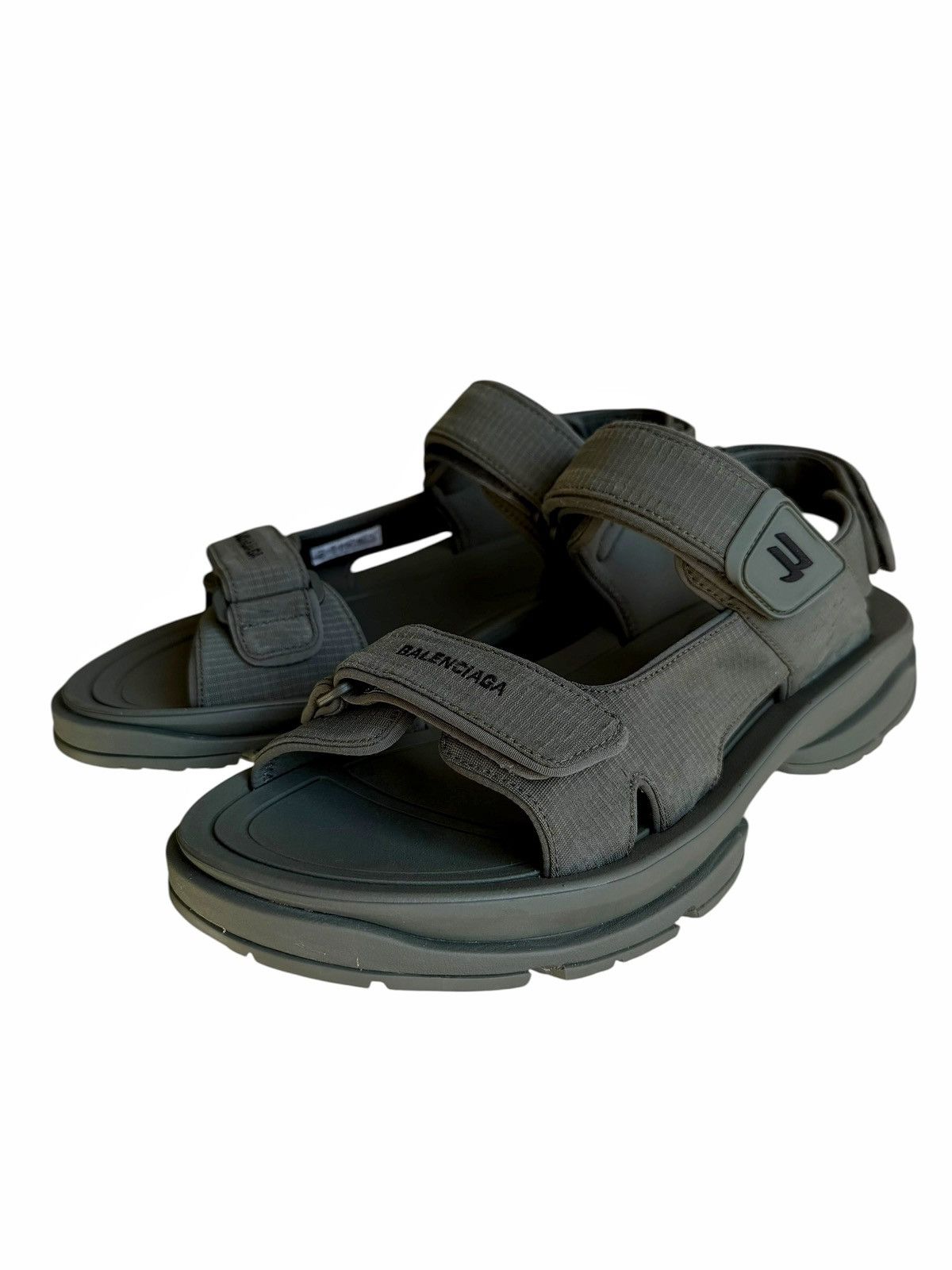 Balenciaga Tourist Strapped Olive Black Sandal Tevas Size US 13 / EU 46 - 1 Thumbnail