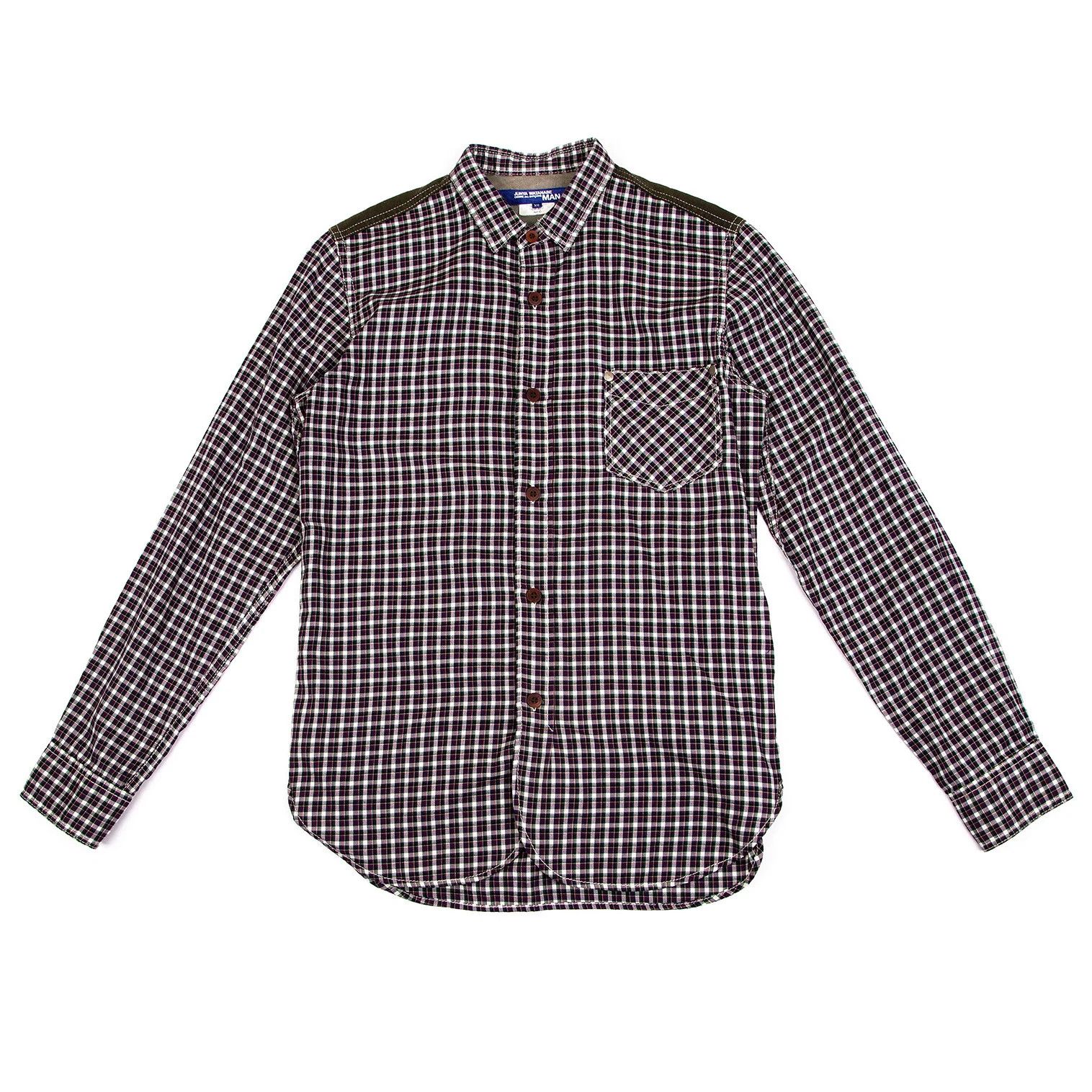 Junya Watanabe Checkered Shirt in Purple and Green, Size XS Size US XS / EU 42 / 0 - 1 Thumbnail
